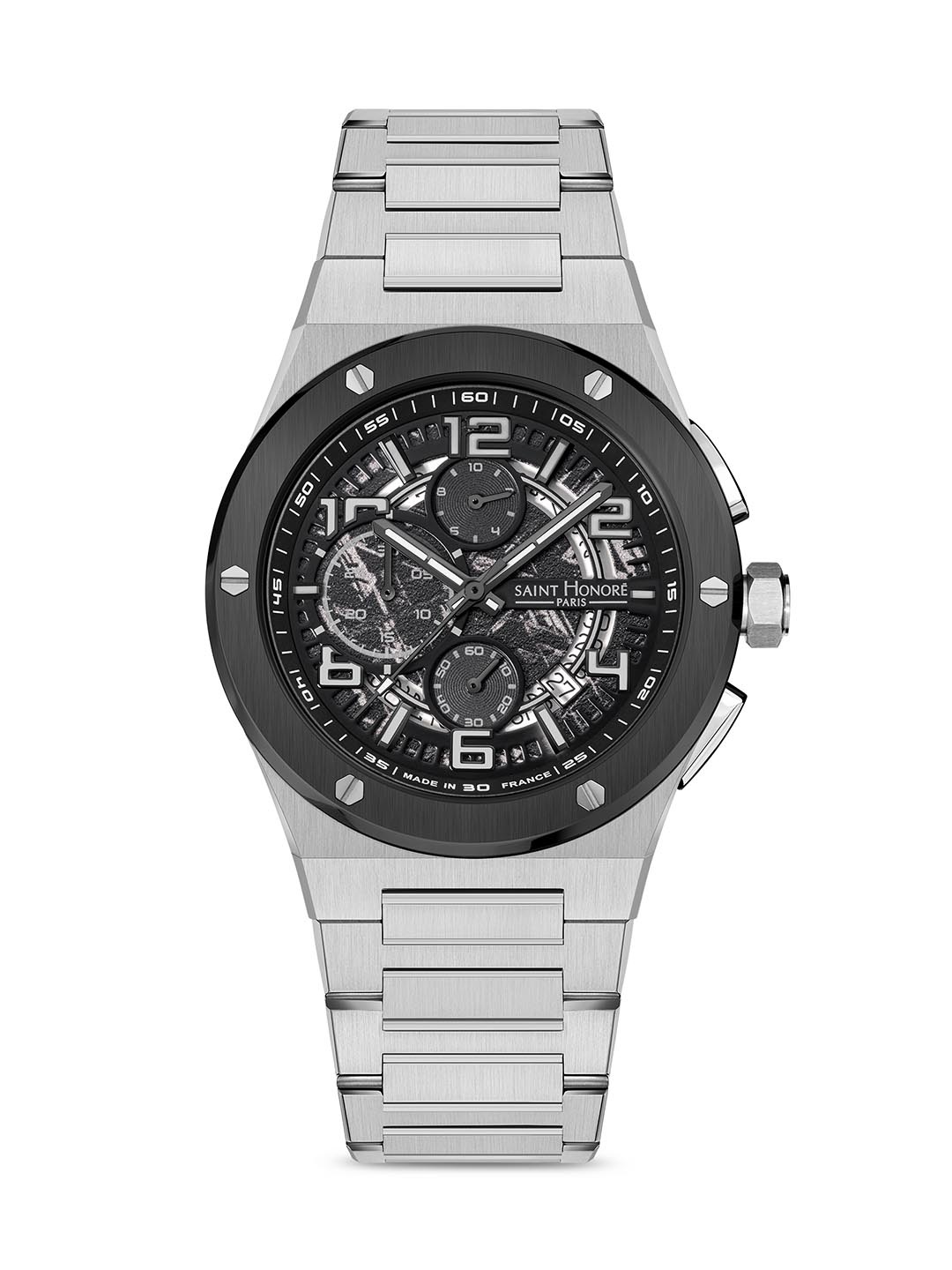 SAINT HONORE PARIS Men Haussman Ii Quartz Black Round watch - NH857125-17NFIN, Silver
SAINT HONORE PARIS Men Haussman Ii Quartz Black Round watch - NH857125-17NFIN, Silver