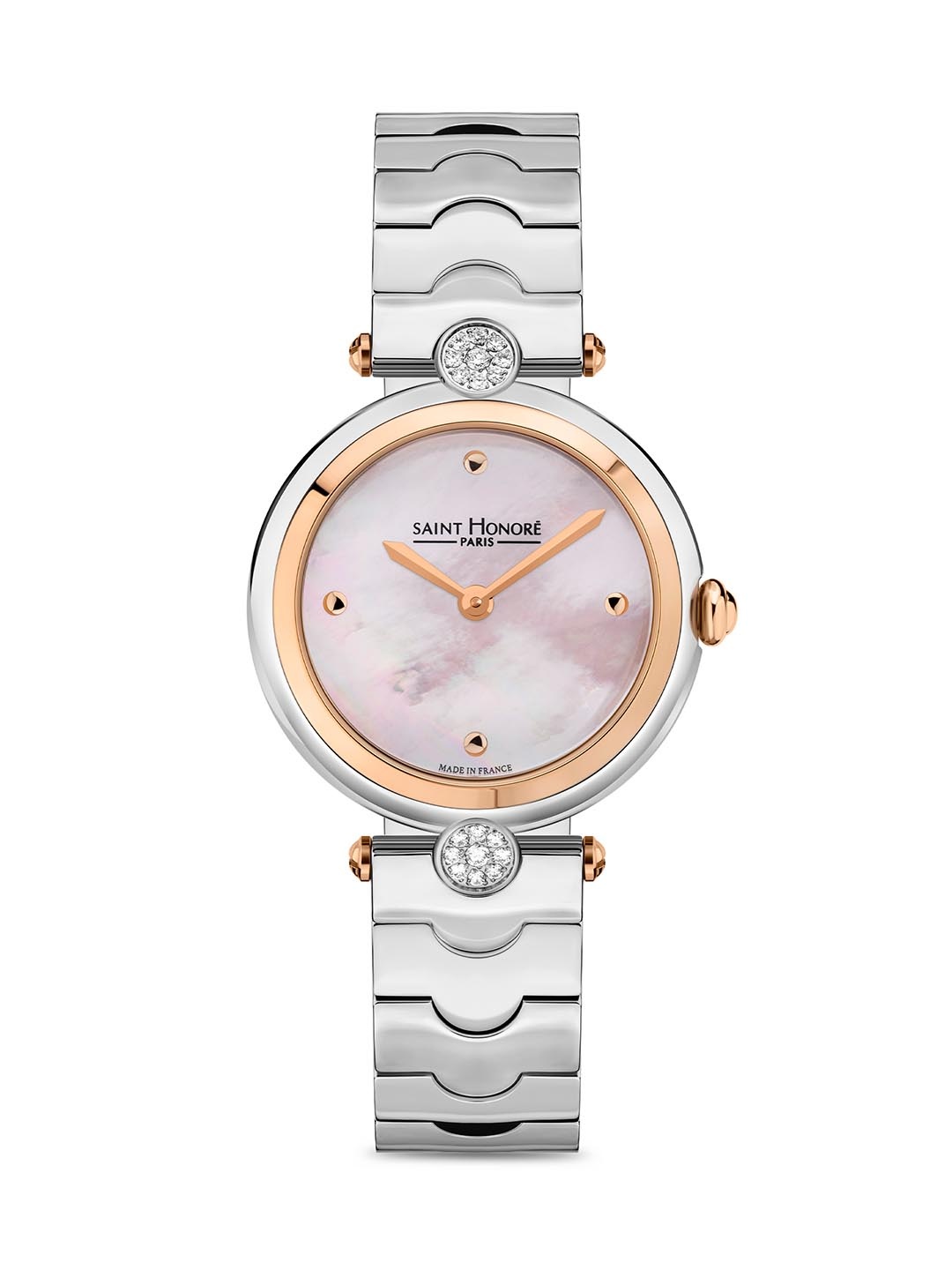 SAINT HONORE PARIS Women City Of Lights Quartz Pink Round Watch- CL726106-6YRIR, Silver
SAINT HONORE PARIS Women City Of Lights Quartz Pink Round Watch- CL726106-6YRIR, Silver