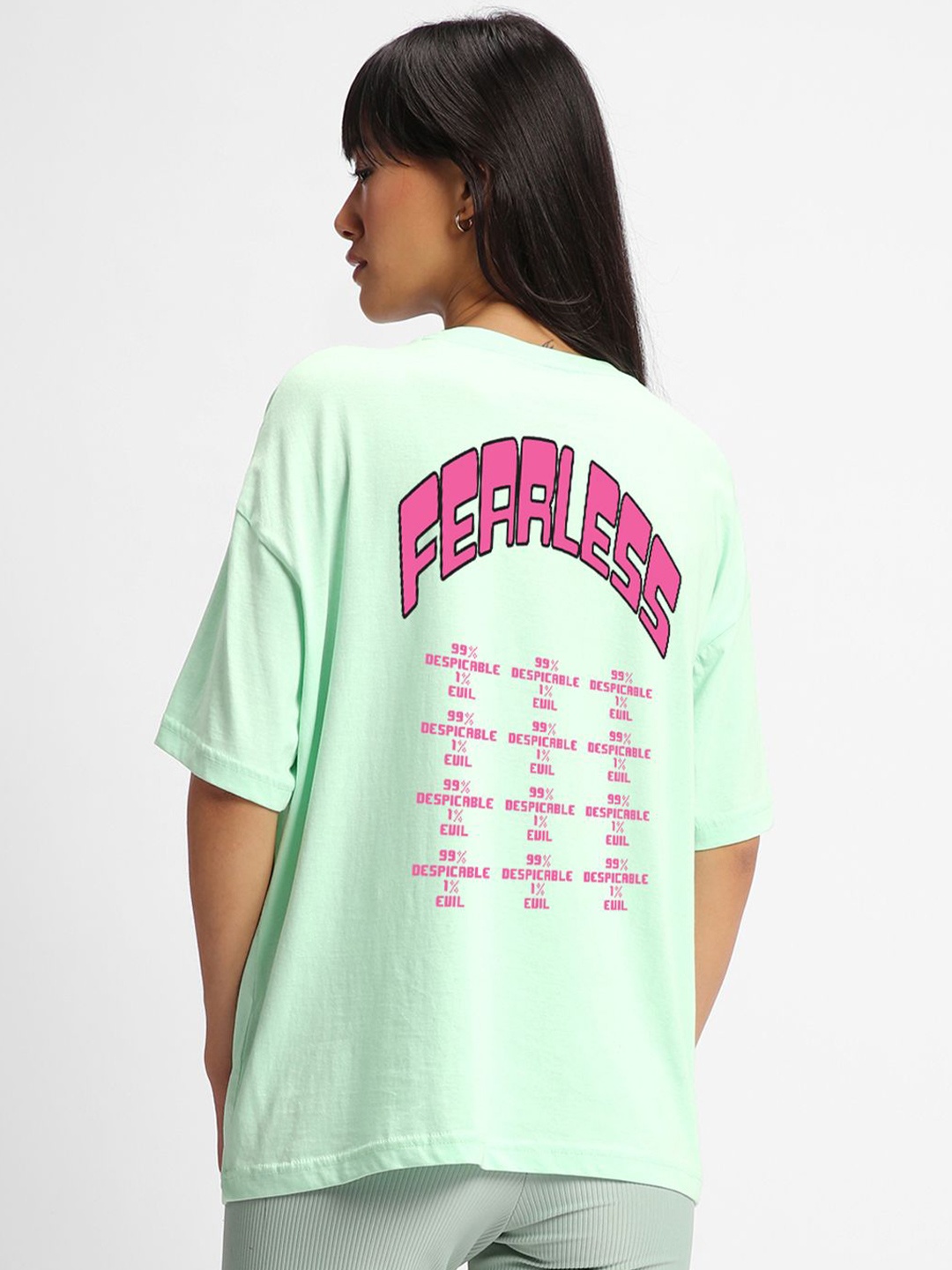 Bewakoof Pure Cotton Graphic Printed Round Neck Oversized T-shirt, Green
Bewakoof Pure Cotton Graphic Printed Round Neck Oversized T-shirt, Green