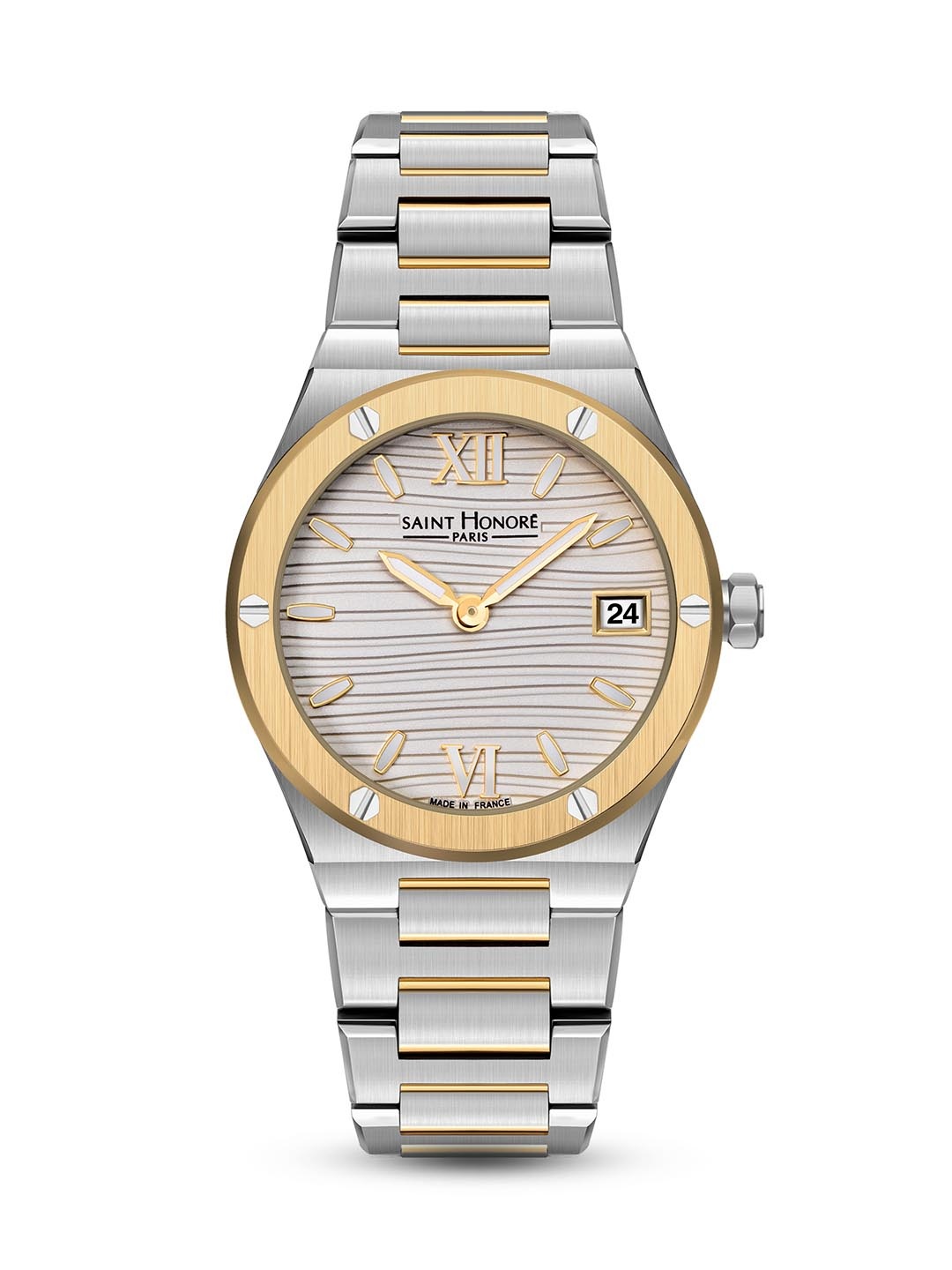 SAINT HONORE PARIS Women Haussmann Lady Quartz White Round Watch- NH752125-4AIT, Grey
SAINT HONORE PARIS Women Haussmann Lady Quartz White Round Watch- NH752125-4AIT, Grey
