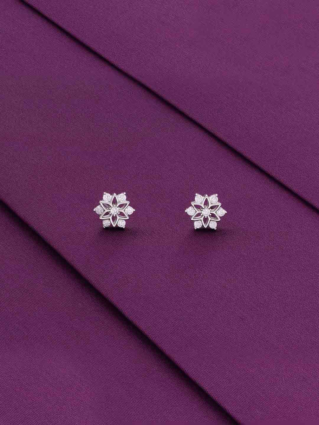 KAI JEWEL Rhodium Plated Cubic Zirconia Sterling Silver Contemporary Studs
KAI JEWEL Rhodium Plated Cubic Zirconia Sterling Silver Contemporary Studs