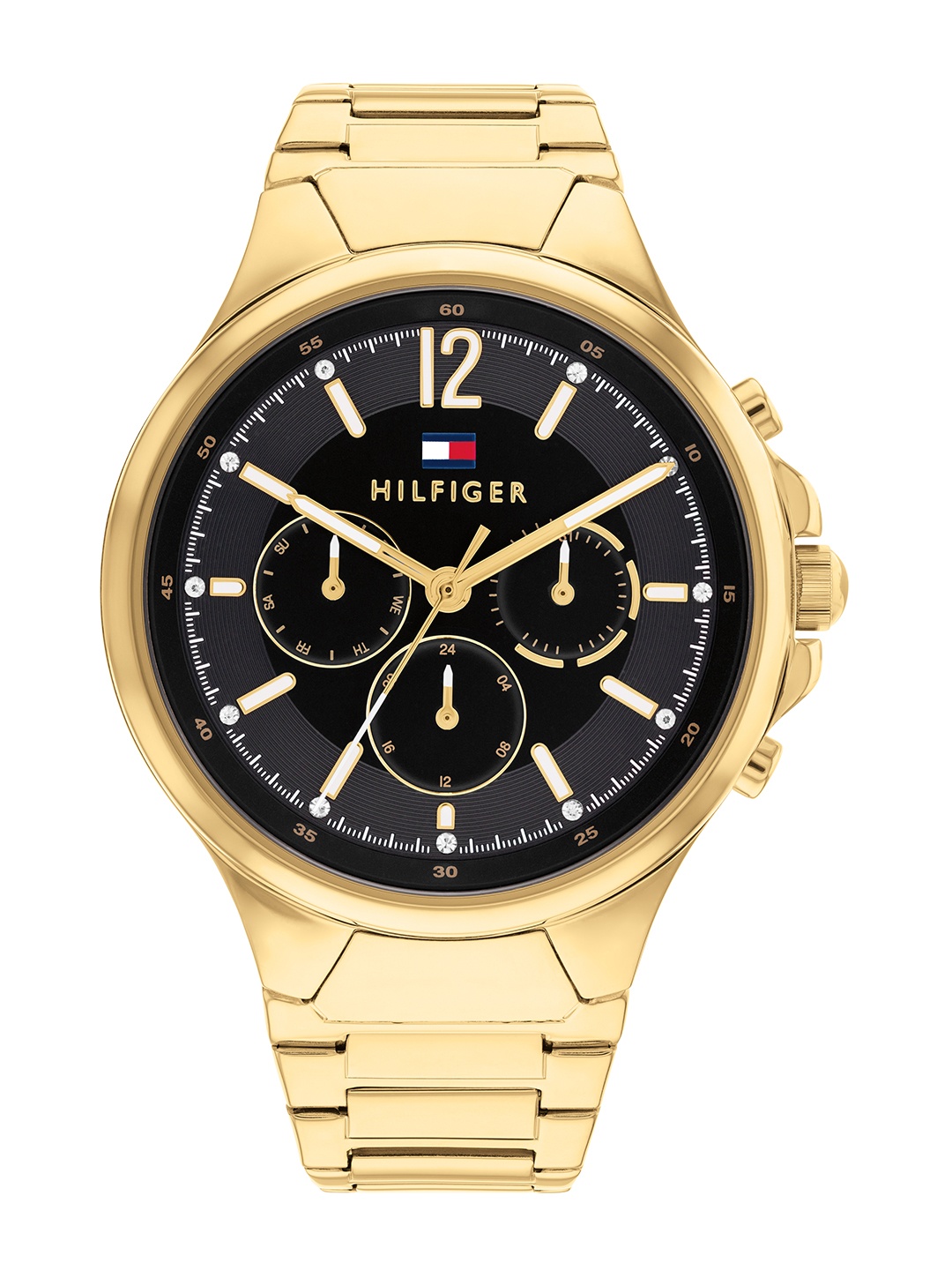 Tommy Hilfiger Women Sienna Bracelet Style Straps Analogue Multifunction Watch TH1782599, Black
Tommy Hilfiger Women Sienna Bracelet Style Straps Analogue Multifunction Watch TH1782599, Black