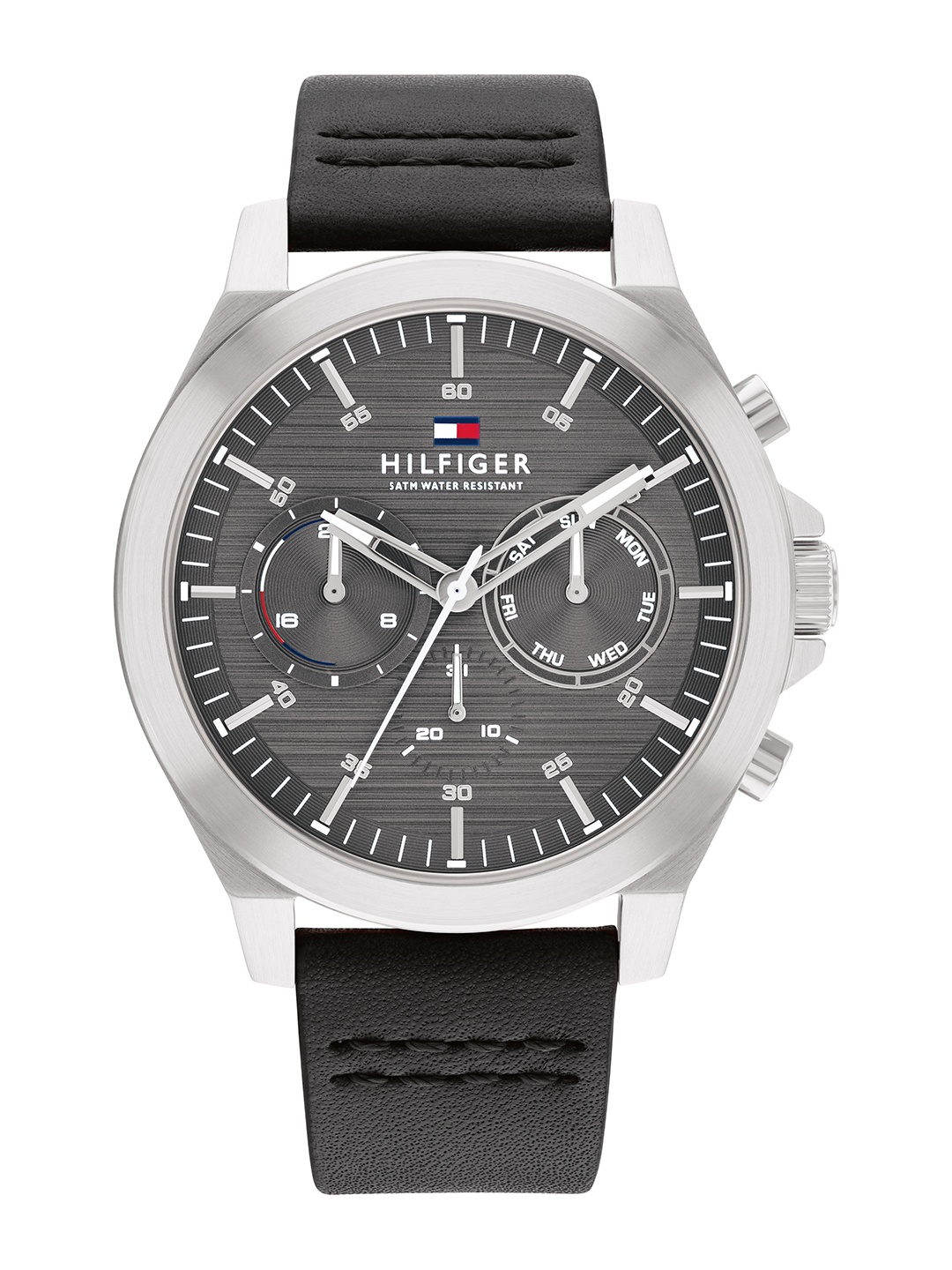 Tommy Hilfiger Men Lance Leather Straps Analogue Multifunction Watch TH1710521, Grey
Tommy Hilfiger Men Lance Leather Straps Analogue Multifunction Watch TH1710521, Grey