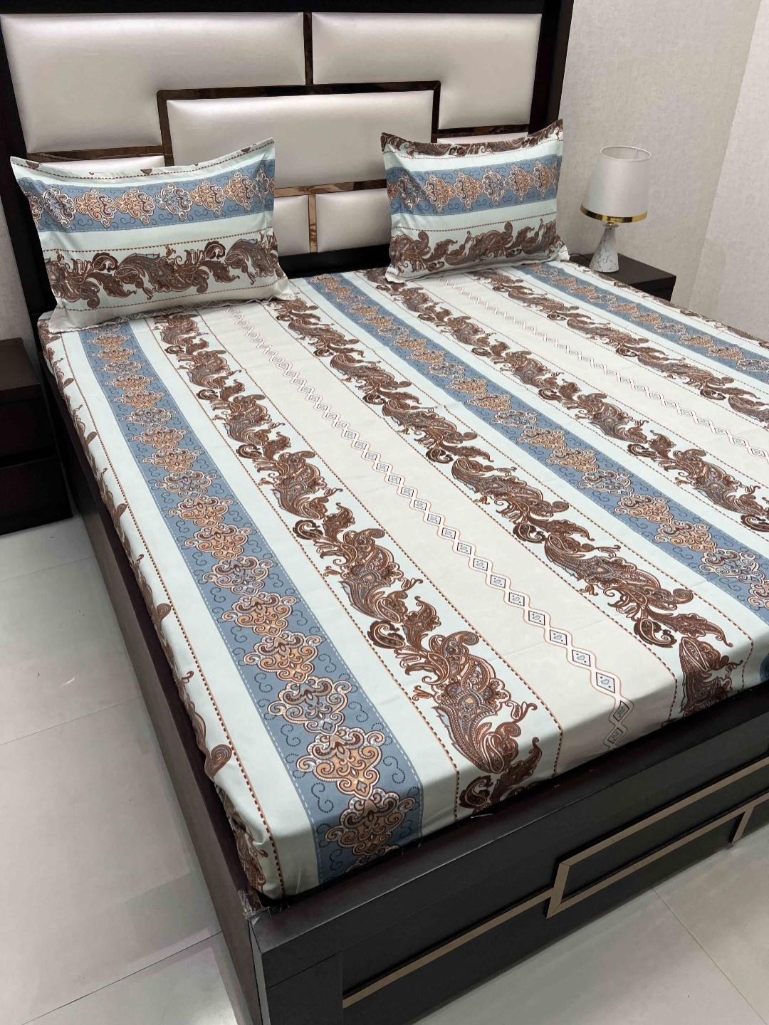 Pure Decor Amulya Blue & White Ethnic Motifs Microfiber Queen Bedsheet & 2 Pillow Covers
Pure Decor Amulya Blue & White Ethnic Motifs Microfiber Queen Bedsheet & 2 Pillow Covers