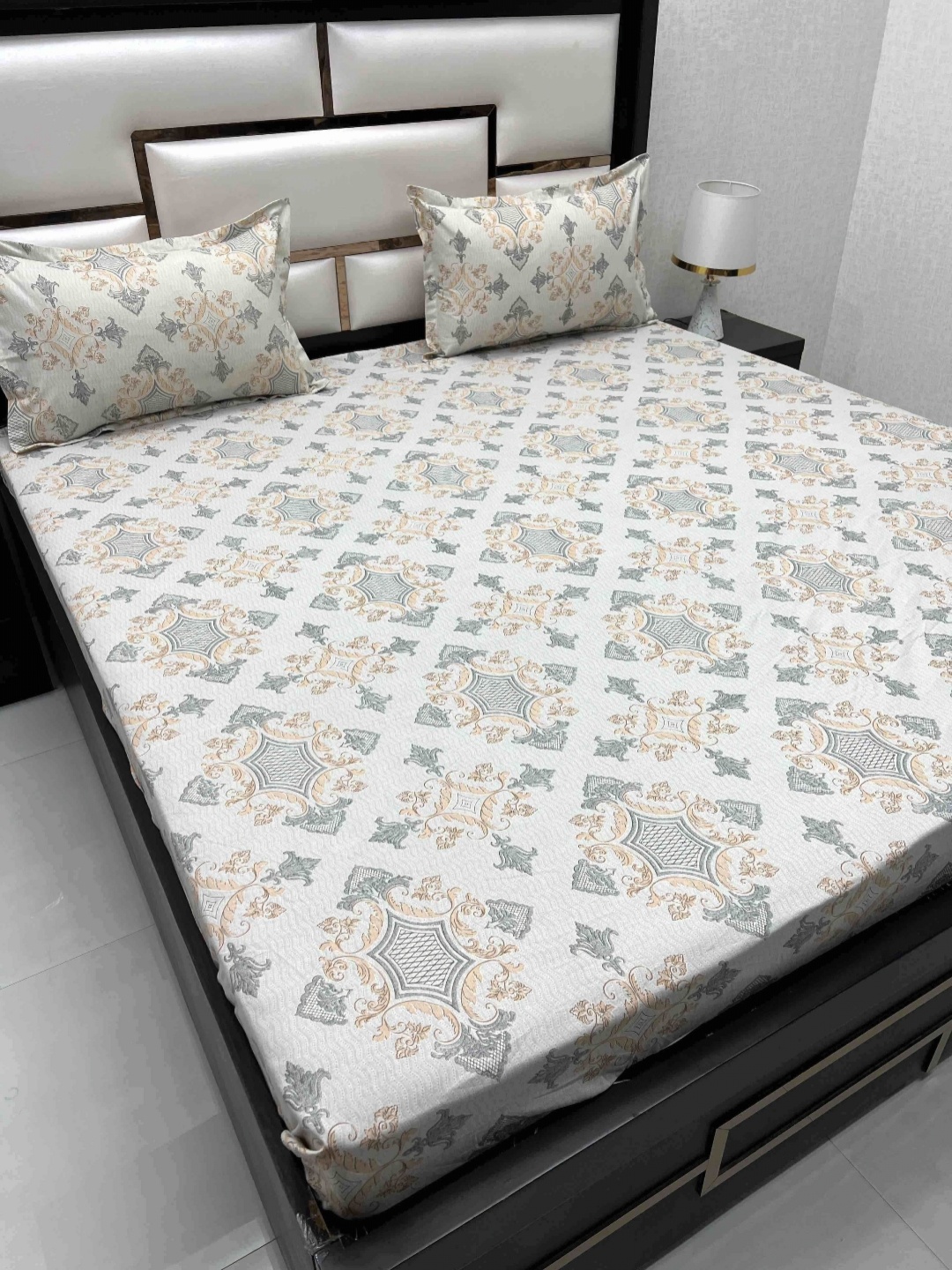 Pure Decor Ruby Grey Ethnic Motifs Pure Cotton 380 TC King Bedsheet & 2 Pillow Covers
Pure Decor Ruby Grey Ethnic Motifs Pure Cotton 380 TC King Bedsheet & 2 Pillow Covers