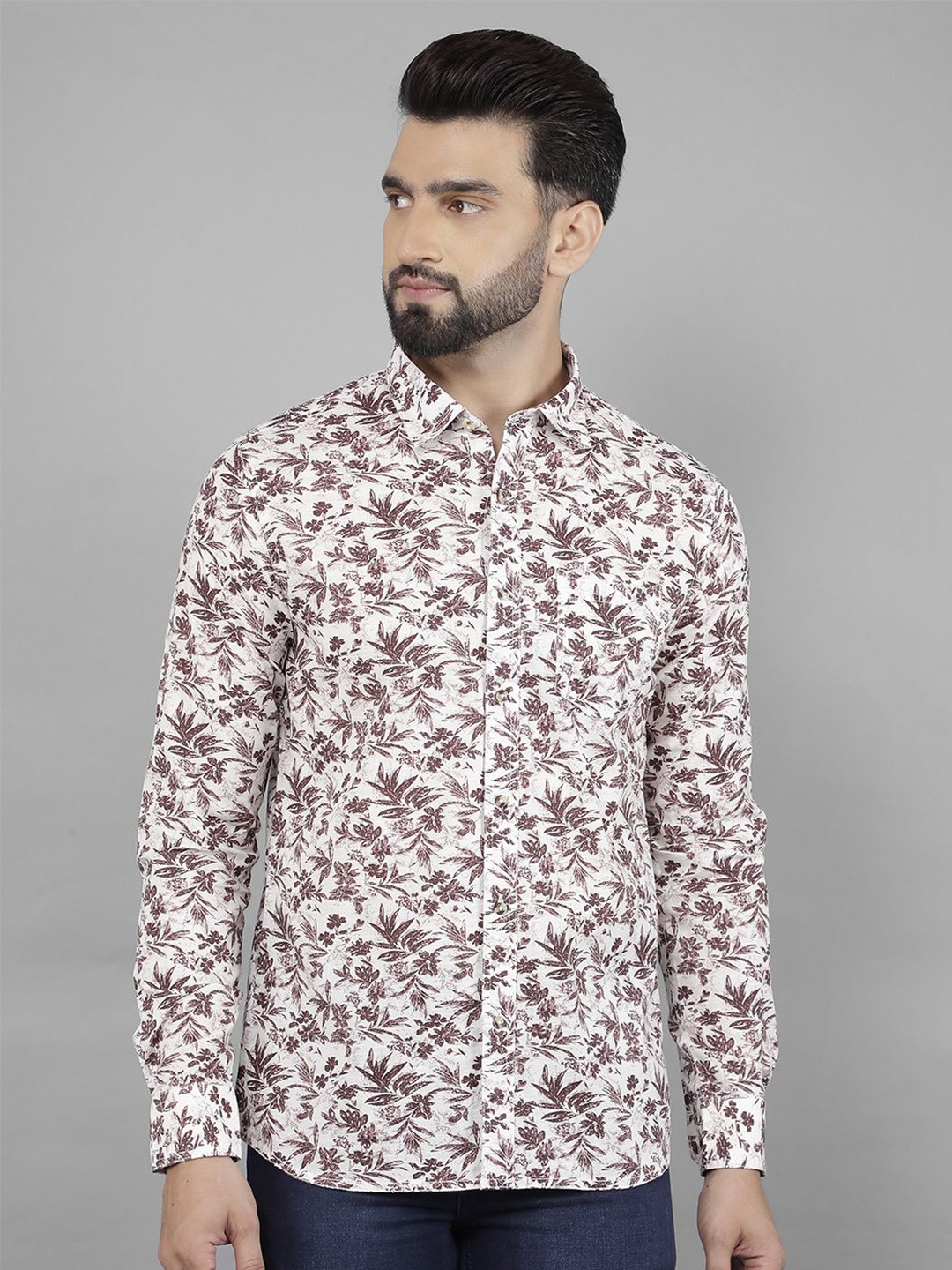 Canary London Men Smart Spread Collar Floral Printed Linen Slim Fit Casual Shirt, Purple
Canary London Men Smart Spread Collar Floral Printed Linen Slim Fit Casual Shirt, Purple
