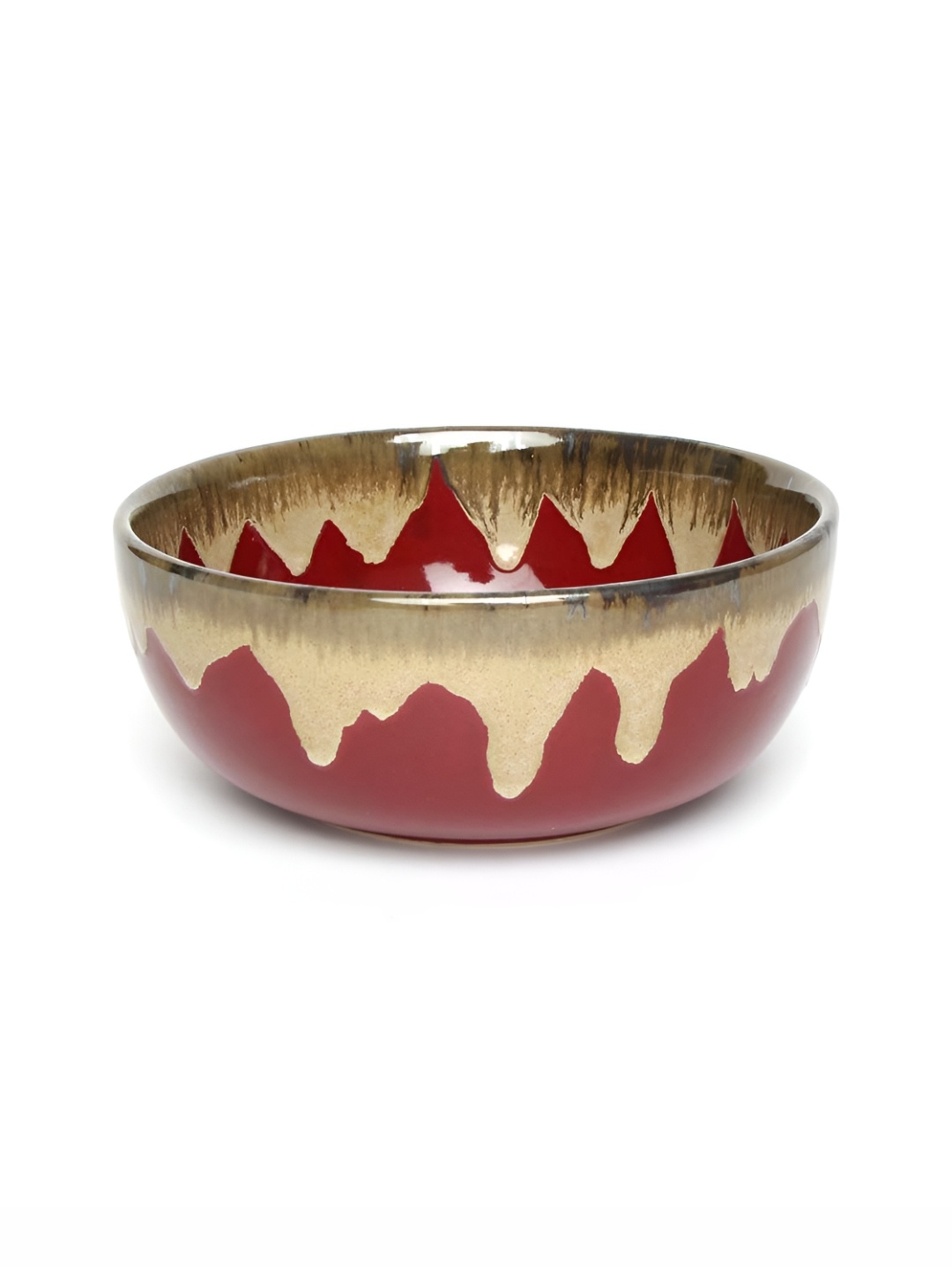 AMALAFIEE CERAMICS Red & Beige 2 Pieces Printed Ceramic Microwave Safe Matte Serving Bowls
AMALAFIEE CERAMICS Red & Beige 2 Pieces Printed Ceramic Microwave Safe Matte Serving Bowls