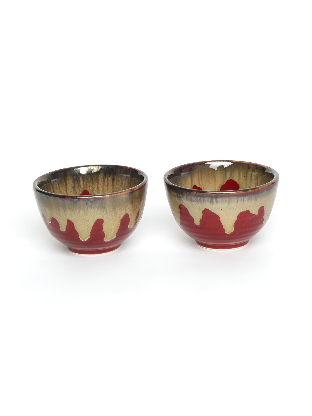 AMALAFIEE CERAMICS Red & Beige 2 Pieces Printed Ceramic Microwave Safe Matte Serving Bowls
AMALAFIEE CERAMICS Red & Beige 2 Pieces Printed Ceramic Microwave Safe Matte Serving Bowls