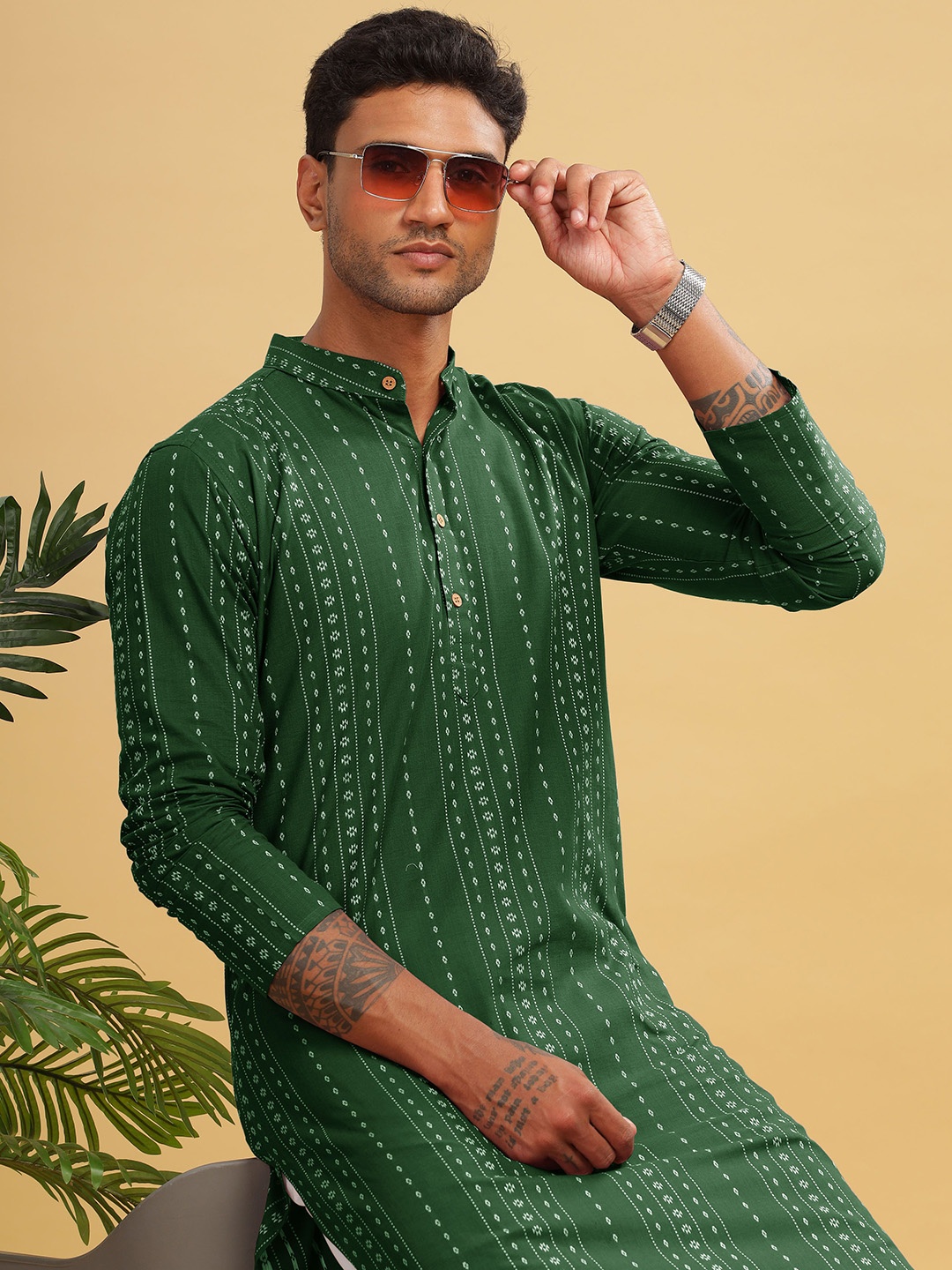 Anouk Green Ethnic Motifs Embroidered Band Collar Thread Work Straight Cotton Kurta
Anouk Green Ethnic Motifs Embroidered Band Collar Thread Work Straight Cotton Kurta