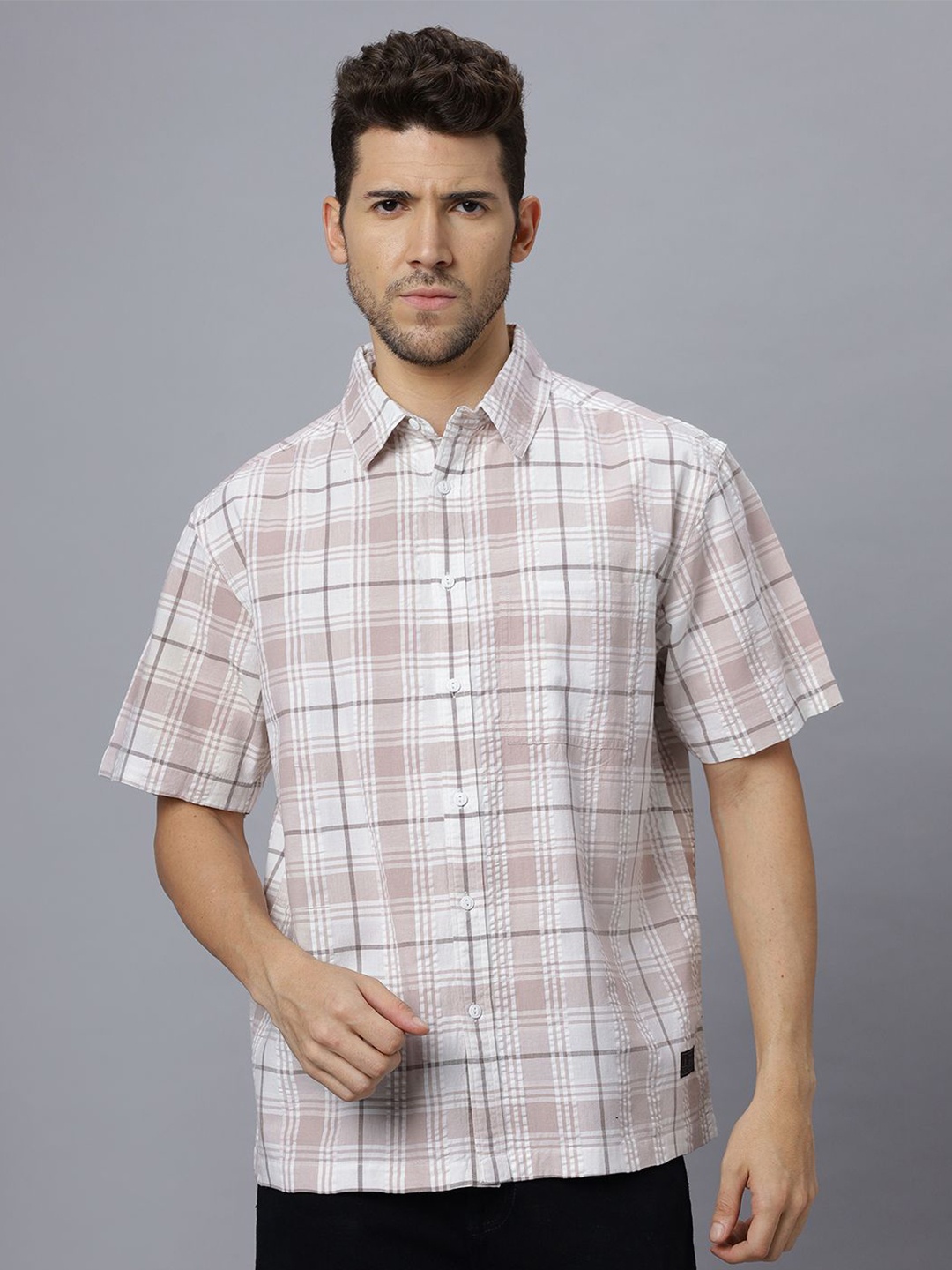 The Roadster Lifestyle Co. Men Tartan Checked Cotton Relaxed Fit Casual Shirt, White
The Roadster Lifestyle Co. Men Tartan Checked Cotton Relaxed Fit Casual Shirt, White