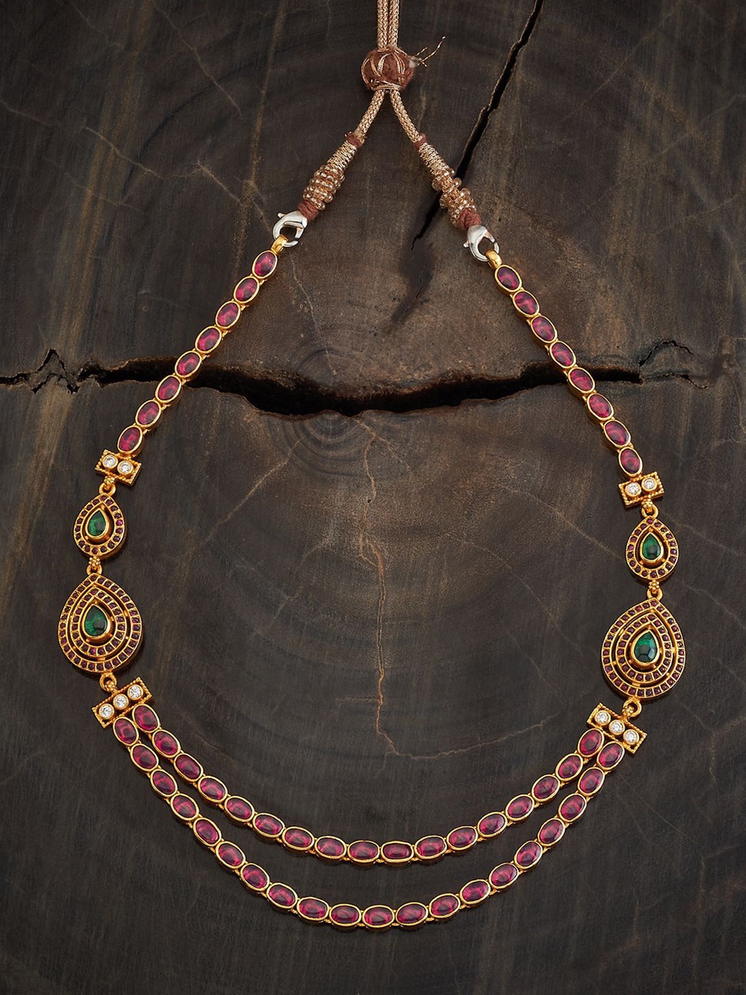 Kushal's Fashion Jewellery 92.5 Pure Silver Gold-Plated Stones Studded Temple Necklace
Kushal's Fashion Jewellery 92.5 Pure Silver Gold-Plated Stones Studded Temple Necklace
