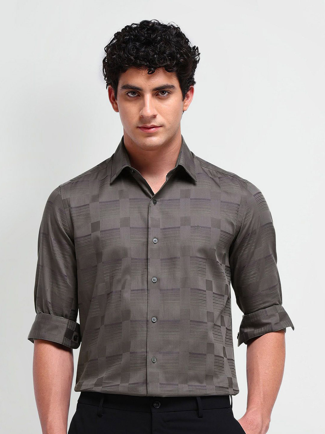 Arrow New York Men Comfort Spread Collar Textured Cotton Slim Fit Formal Shirt, Brown
Arrow New York Men Comfort Spread Collar Textured Cotton Slim Fit Formal Shirt, Brown