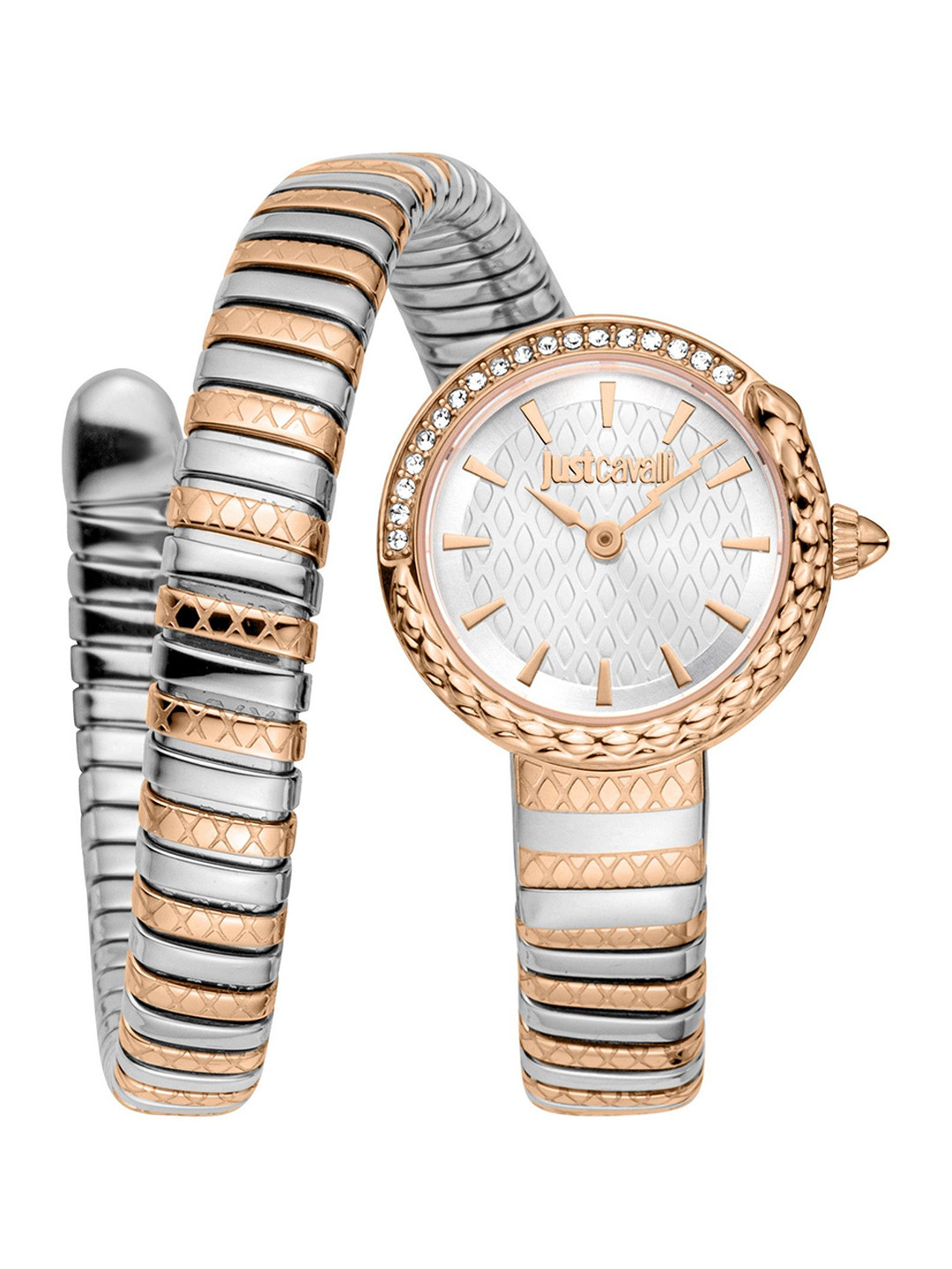 Just Cavalli Unisex cerchio snake Embellished Dial & Wrap Around Straps Watch JC1L301M0075, Silver
Just Cavalli Unisex cerchio snake Embellished Dial & Wrap Around Straps Watch JC1L301M0075, Silver