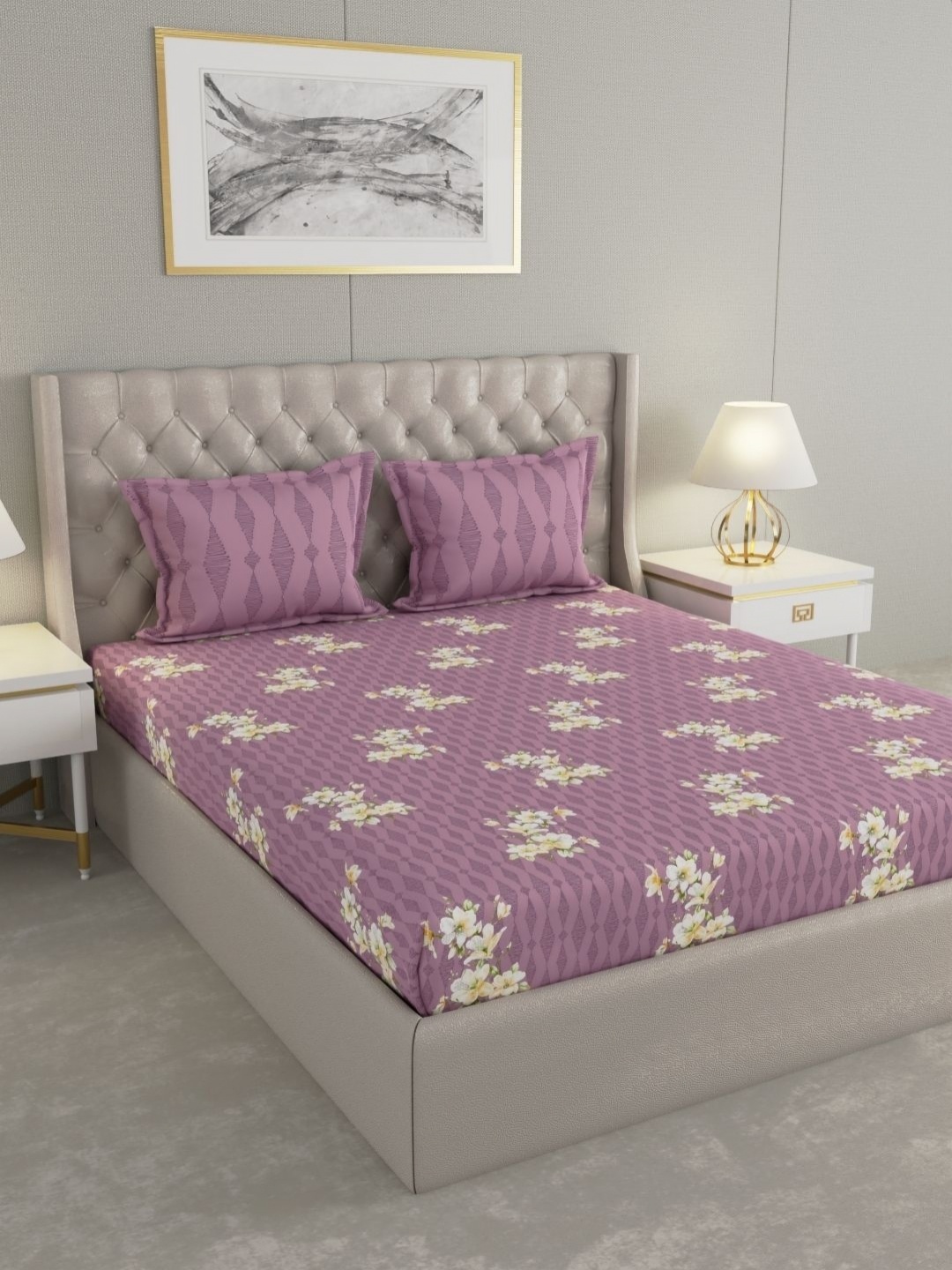 Raymond Home Camphor Lavender Printed Cotton 144 TC Queen Bedsheet With 2 Pillow Covers
Raymond Home Camphor Lavender Printed Cotton 144 TC Queen Bedsheet With 2 Pillow Covers