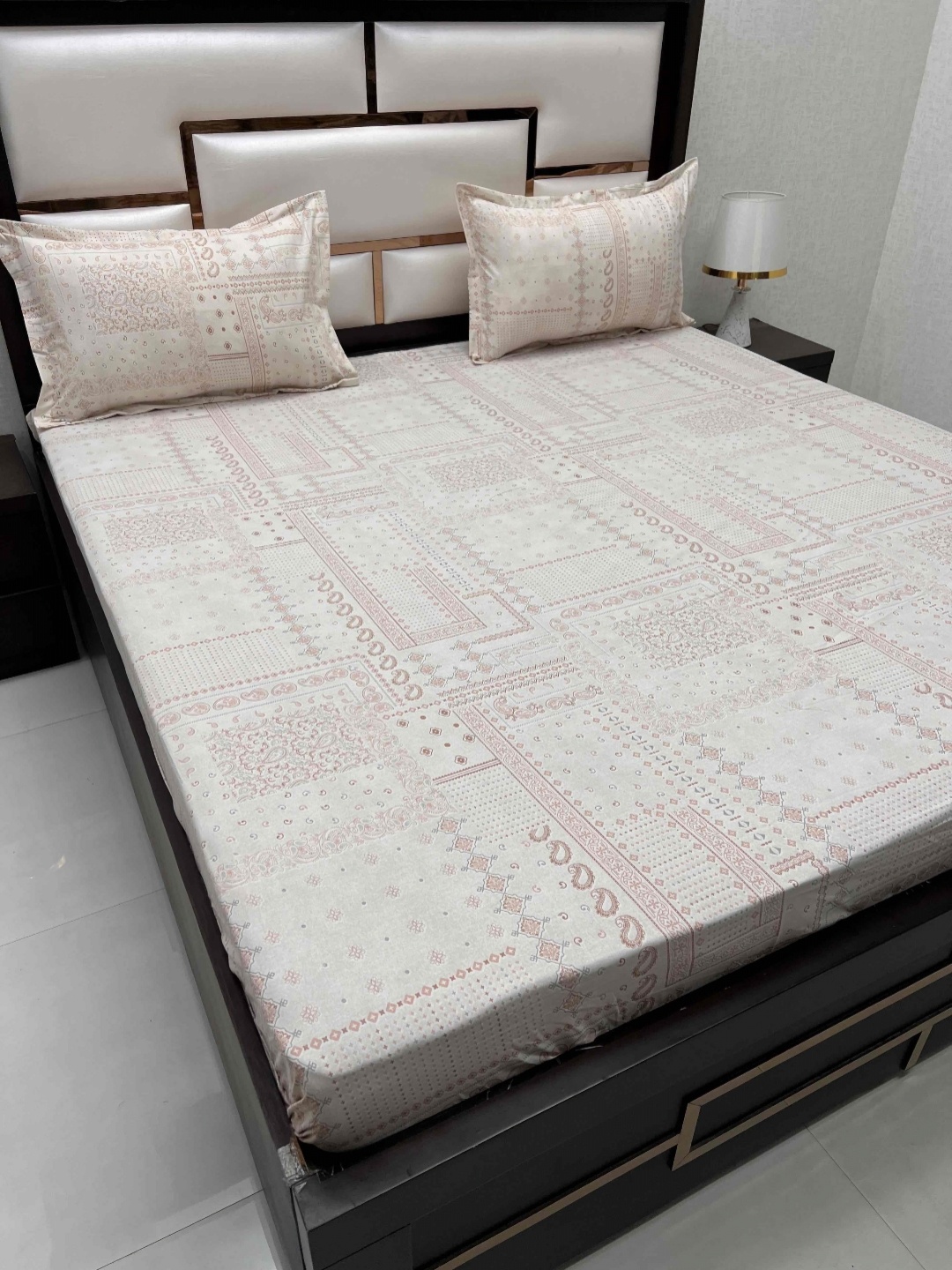 Pure Decor Ruby Peach Colored Ethnic Printed Cotton 250TC King Bedsheet & 2 Pillow Covers
Pure Decor Ruby Peach Colored Ethnic Printed Cotton 250TC King Bedsheet & 2 Pillow Covers