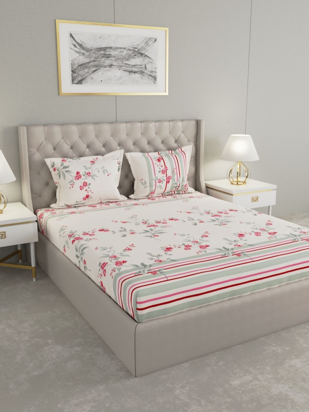 Raymond Home Shubham Red Floral Printed 120 TC Cotton King Bedsheet With 2 Pillow Covers
Raymond Home Shubham Red Floral Printed 120 TC Cotton King Bedsheet With 2 Pillow Covers