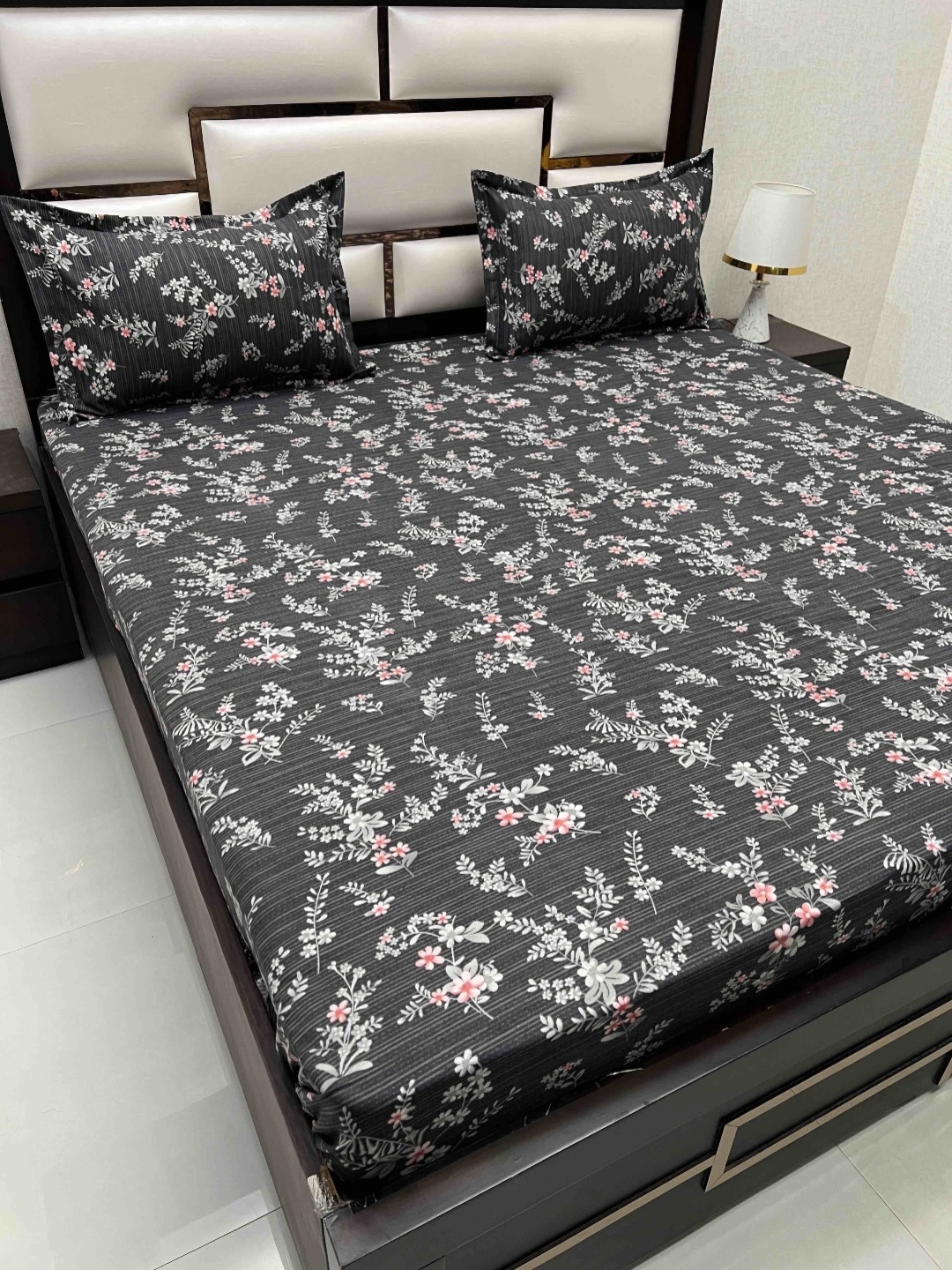 Pure Decor Amulya Black Floral Printed 240 TC Microfiber Queen Bedsheet & 2 Pillow Covers
Pure Decor Amulya Black Floral Printed 240 TC Microfiber Queen Bedsheet & 2 Pillow Covers