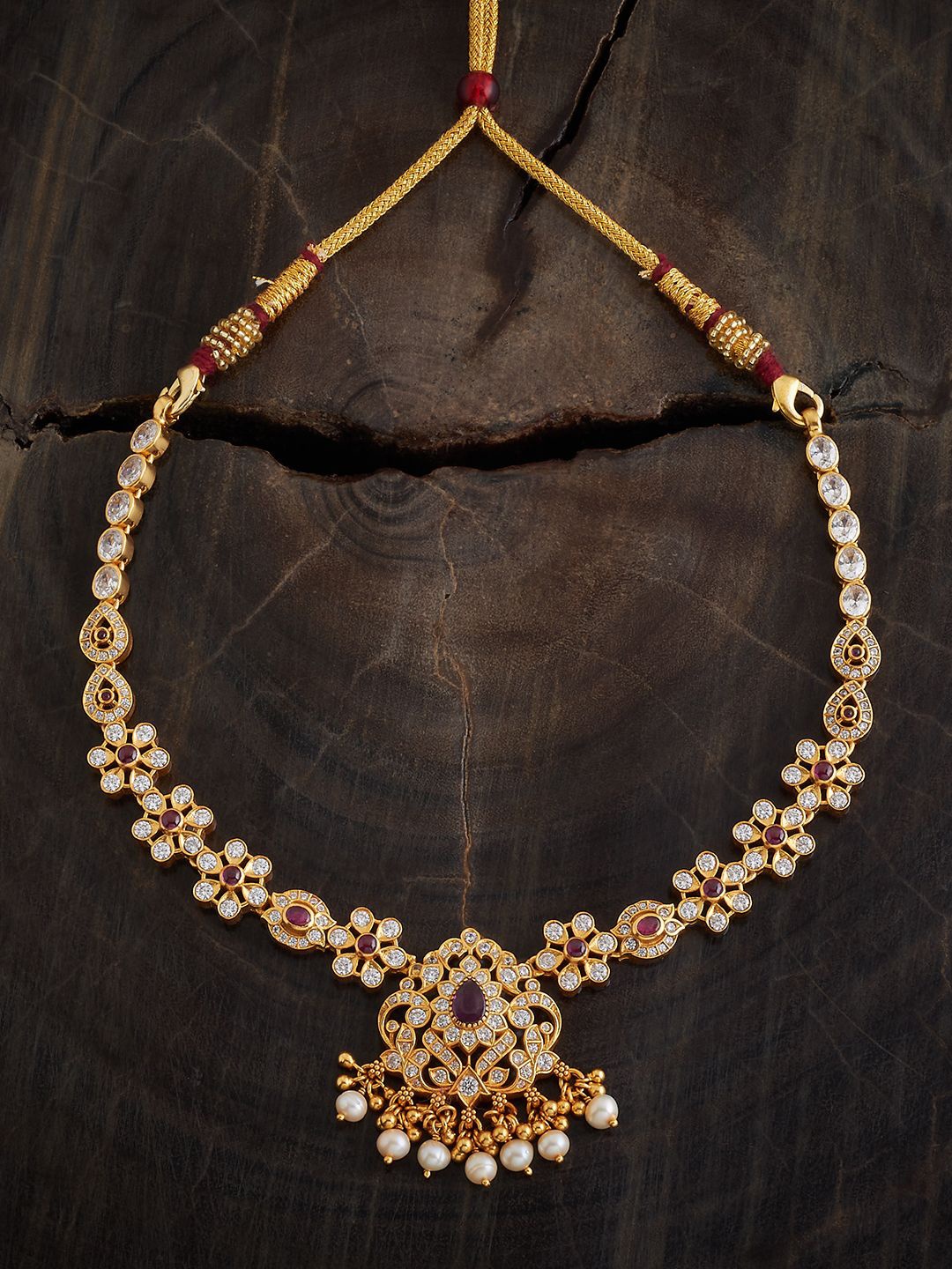 Kushal's Fashion Jewellery 92.5 Pure Silver Gold-Plated Stone Studded & Beaded Necklace
Kushal's Fashion Jewellery 92.5 Pure Silver Gold-Plated Stone Studded & Beaded Necklace
