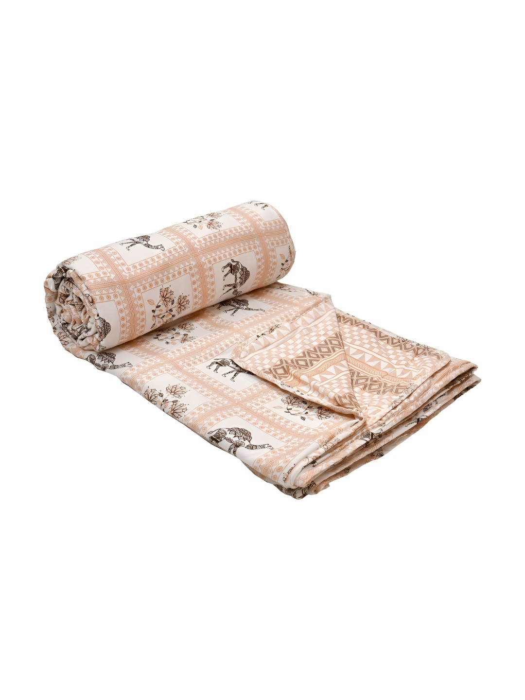 Jinaya's White & Brown Ethnic Motifs AC Room 300 GSM Cotton Reversible Single Bed Dohar
Jinaya's White & Brown Ethnic Motifs AC Room 300 GSM Cotton Reversible Single Bed Dohar