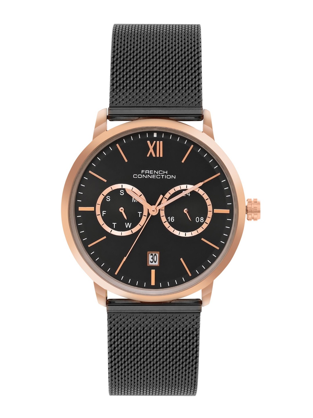 French Connection Men Dial & Stainless Steel Bracelet Style Straps Analogue Watch FCN085BM, Black
French Connection Men Dial & Stainless Steel Bracelet Style Straps Analogue Watch FCN085BM, Black