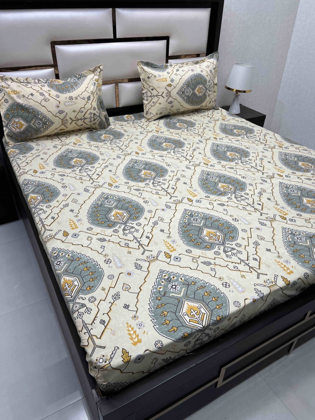 Pure Decor Amulya Cream Ethnic Motifs 200 TC Microfiber Queen Bedsheet & 2 Pillow Covers
Pure Decor Amulya Cream Ethnic Motifs 200 TC Microfiber Queen Bedsheet & 2 Pillow Covers
