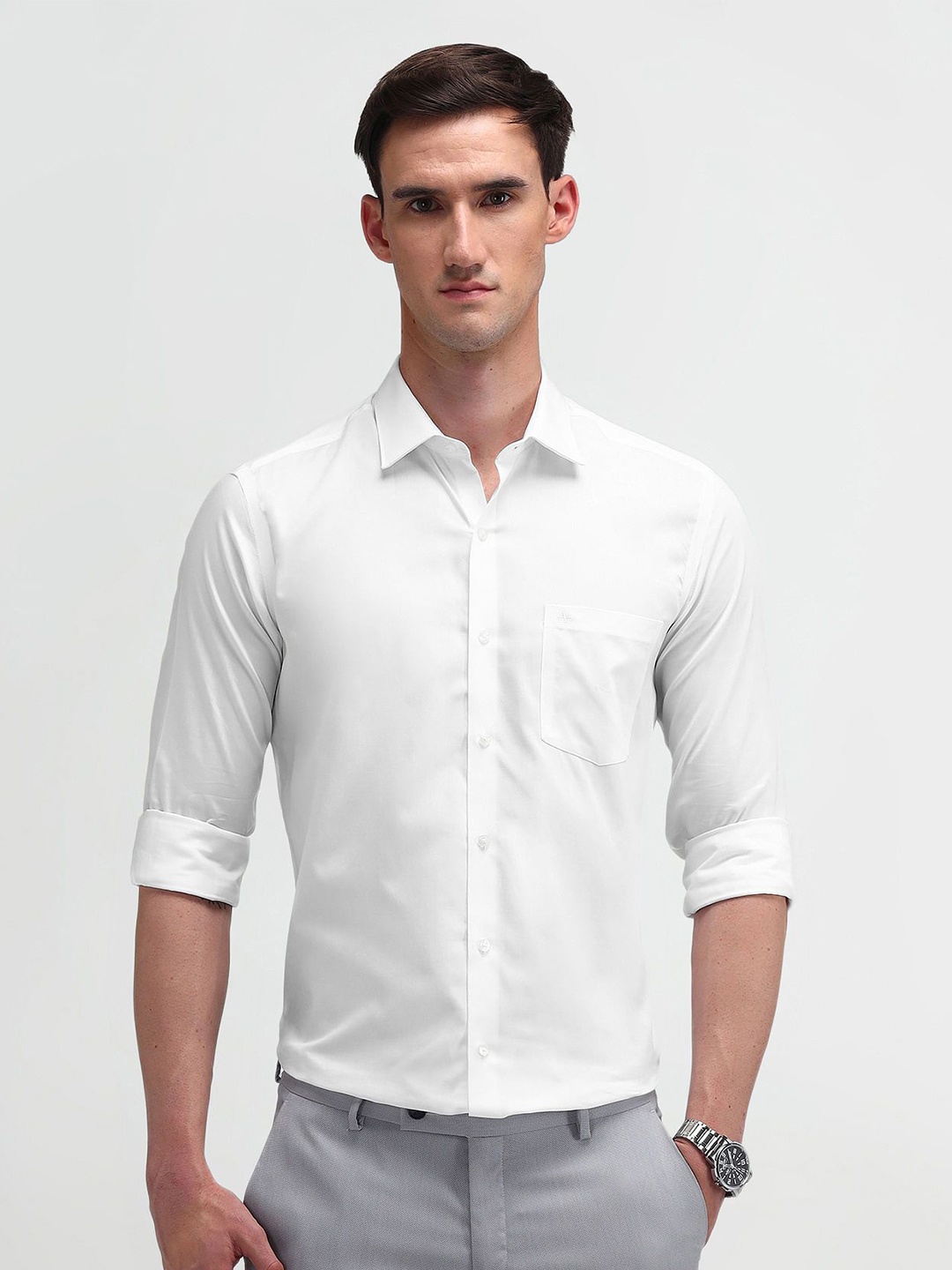 Arrow Men Modern Spread Collar Horizontal Striped Cotton Slim Fit Formal Shirt, White
Arrow Men Modern Spread Collar Horizontal Striped Cotton Slim Fit Formal Shirt, White