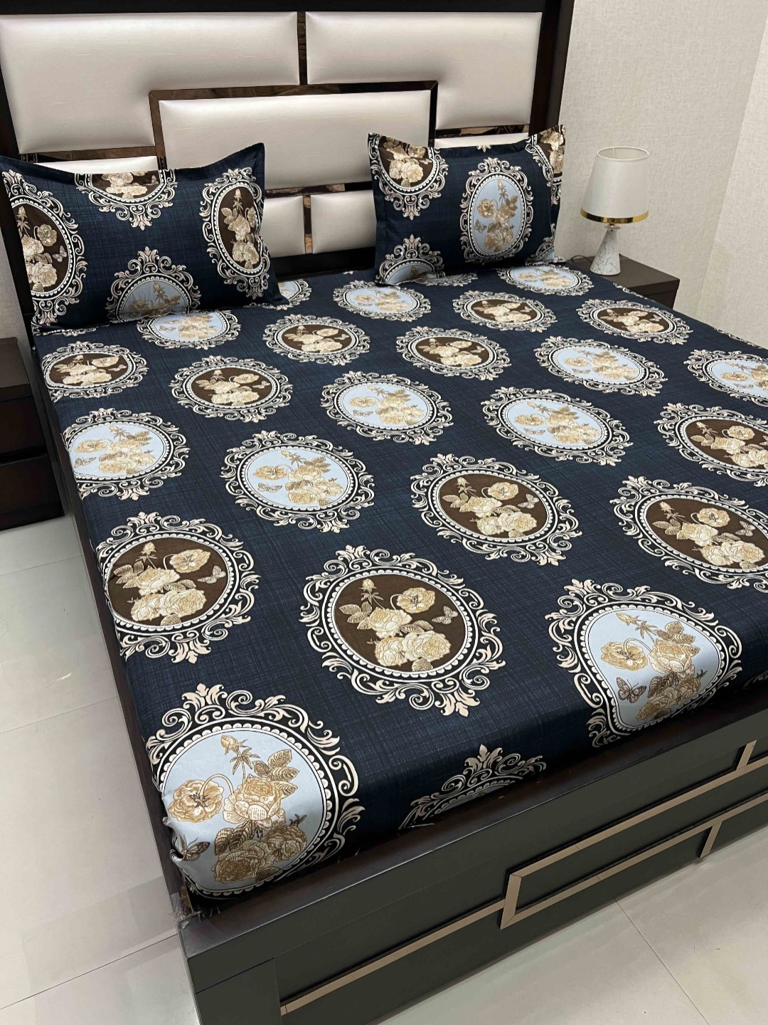 Pure Decor amulya Blue Ethnic Motifs Microfiber 200 TC Queen Bedsheet with 2 Pillow Covers
Pure Decor amulya Blue Ethnic Motifs Microfiber 200 TC Queen Bedsheet with 2 Pillow Covers