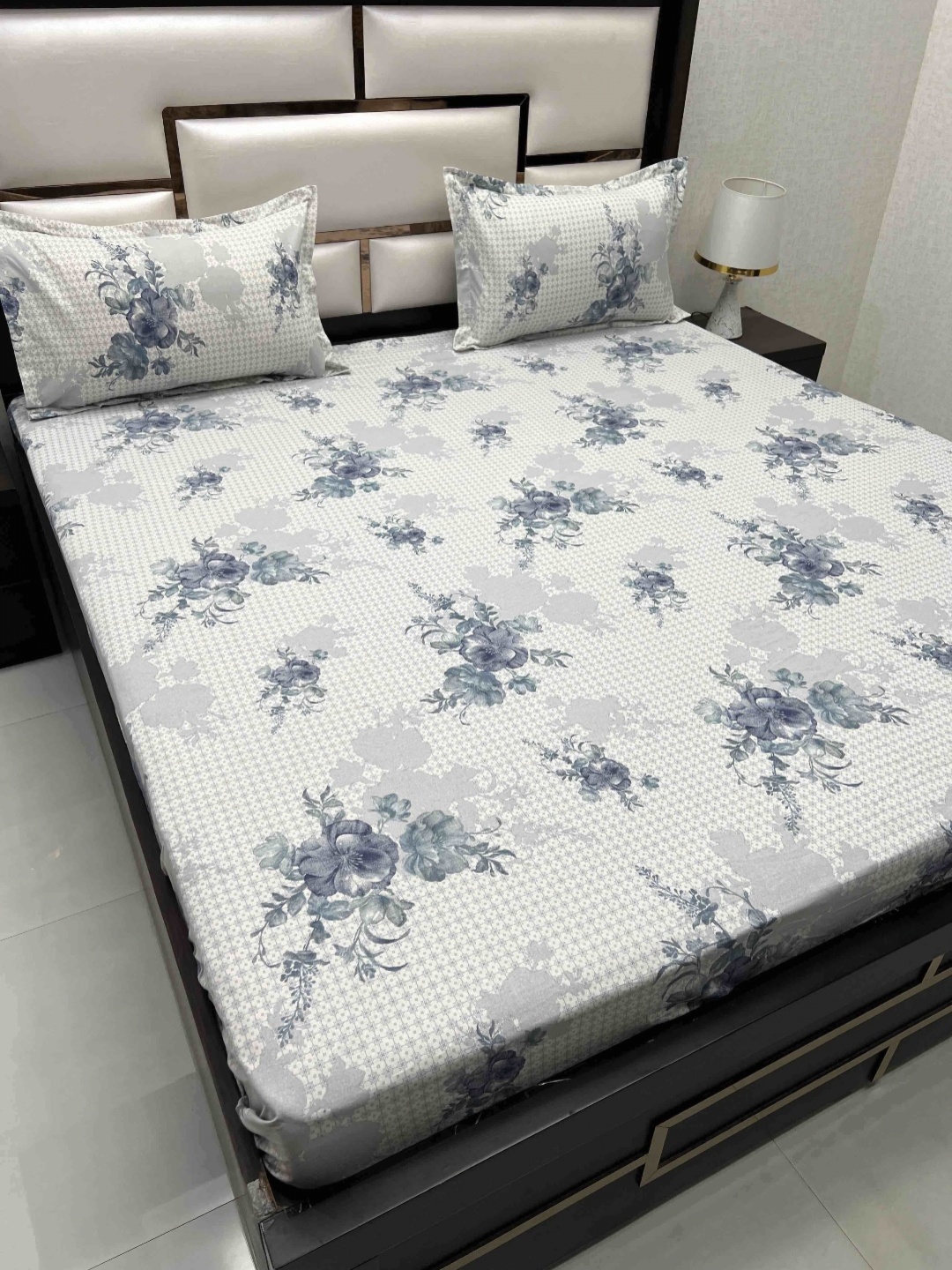 Pure Decor Velar Fur Sib Blue Floral Pure Cotton 220 TC King Bedsheet With 2 Pillow Covers
Pure Decor Velar Fur Sib Blue Floral Pure Cotton 220 TC King Bedsheet With 2 Pillow Covers