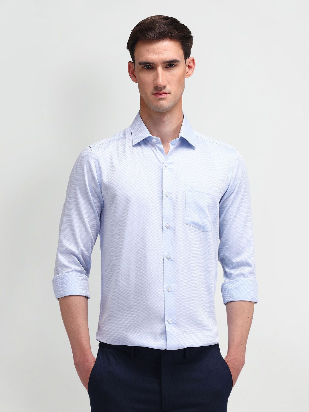 Arrow Men Comfort Spread Collar Micro Ditsy Printed Cotton Slim Fit Formal Shirt, Blue
Arrow Men Comfort Spread Collar Micro Ditsy Printed Cotton Slim Fit Formal Shirt, Blue