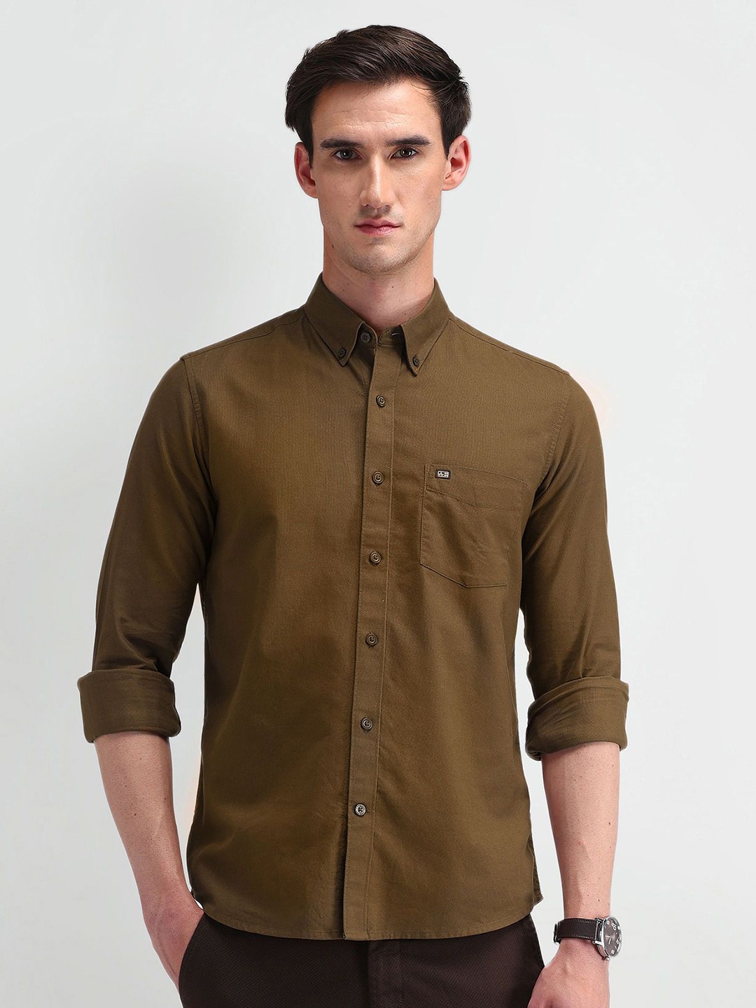 Arrow Sport Men Comfort Button-Down Collar Textured Cotton Slim Fit Casual Shirt, Brown
Arrow Sport Men Comfort Button-Down Collar Textured Cotton Slim Fit Casual Shirt, Brown