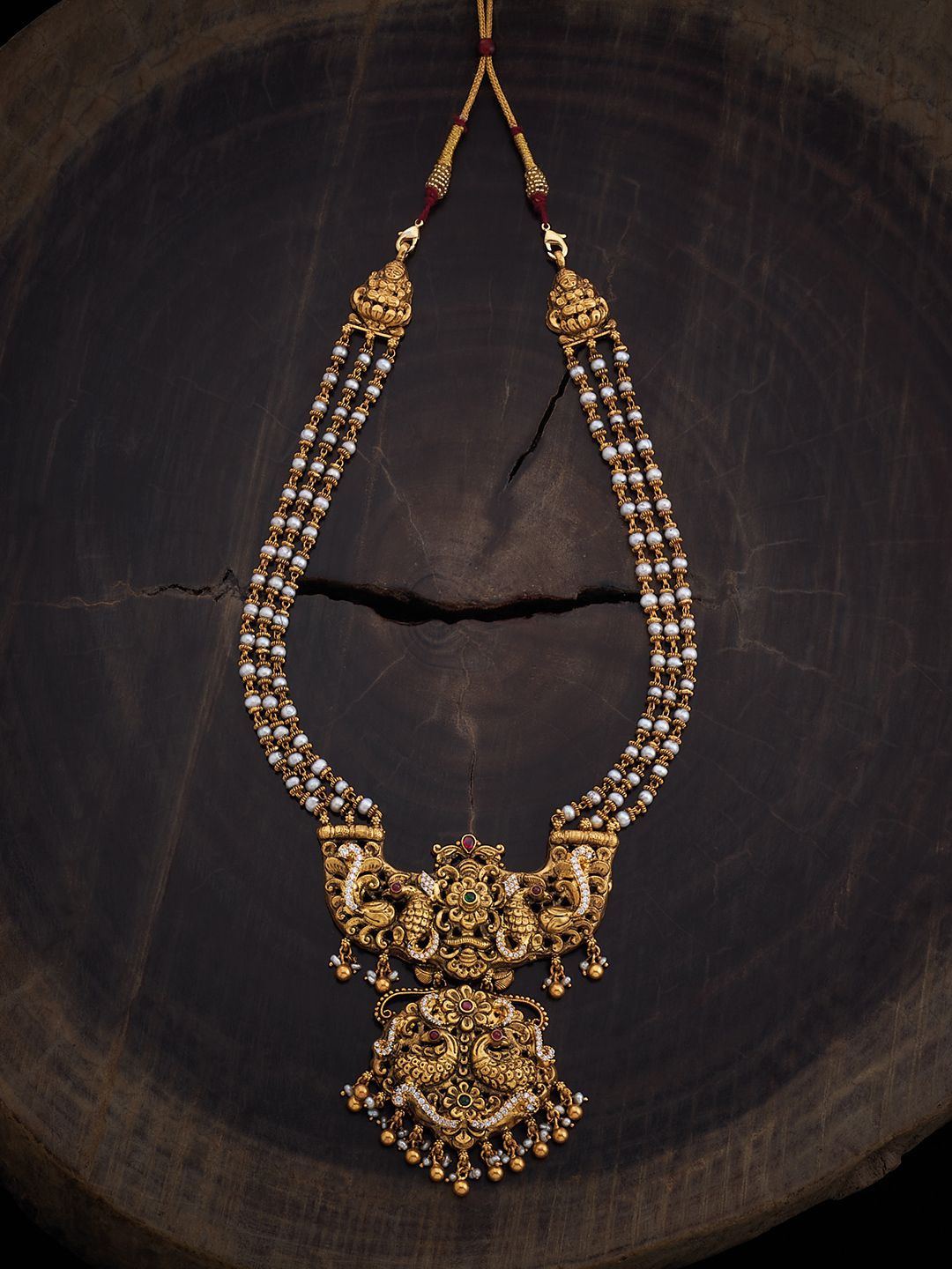 Kushal's Fashion Jewellery 92.5 Pure Silver Gold-Plated Stone Studded & Beaded Necklace
Kushal's Fashion Jewellery 92.5 Pure Silver Gold-Plated Stone Studded & Beaded Necklace