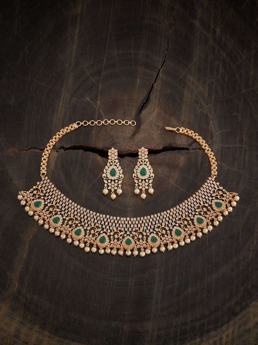 Kushal's Fashion Jewellery Gold-Plated Cubic Zirconia Studded & Beaded jewellery Set
Kushal's Fashion Jewellery Gold-Plated Cubic Zirconia Studded & Beaded jewellery Set