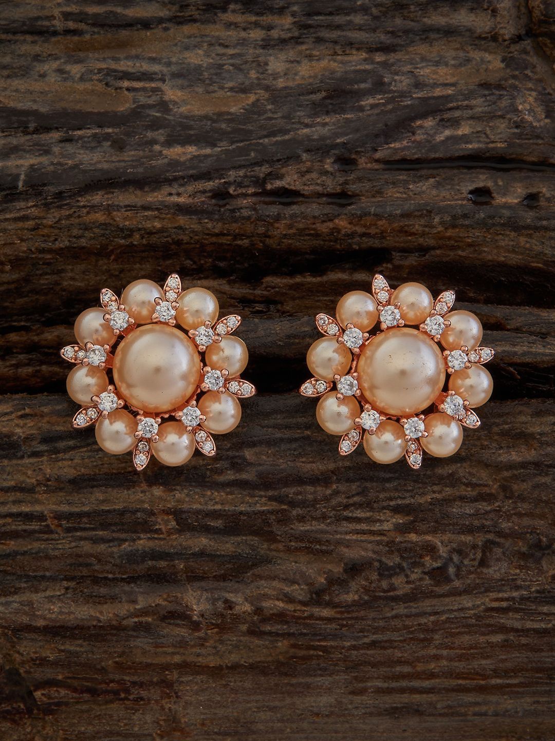 Kushal's Fashion Jewellery Rose Gold-Plated Cubic Zirconia Studded Floral Studs, White
Kushal's Fashion Jewellery Rose Gold-Plated Cubic Zirconia Studded Floral Studs, White