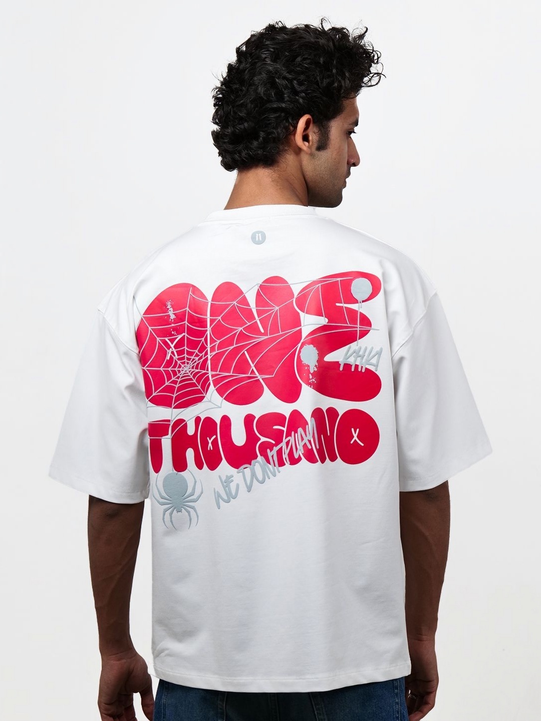 KHAAKI Men Bio Finish Typography Printed Round Neck Cotton Oversized T-shirt, White
KHAAKI Men Bio Finish Typography Printed Round Neck Cotton Oversized T-shirt, White