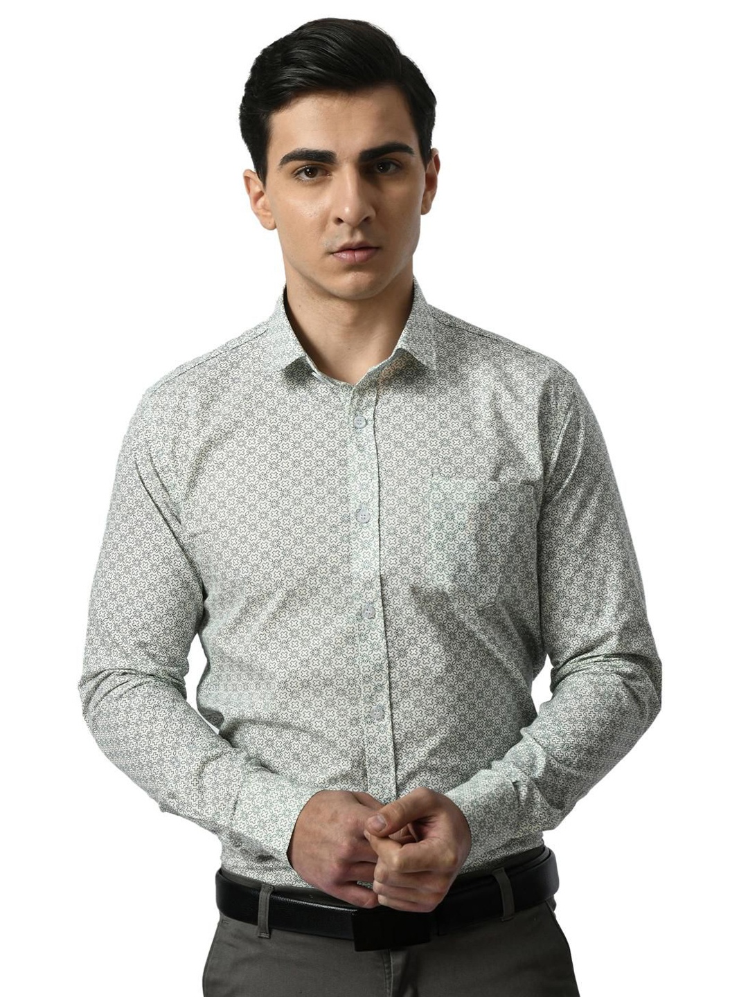 PEBCO Men Classic Spread Collar Abstract Printed Cotton Slim Fit Casual Shirt, White
PEBCO Men Classic Spread Collar Abstract Printed Cotton Slim Fit Casual Shirt, White