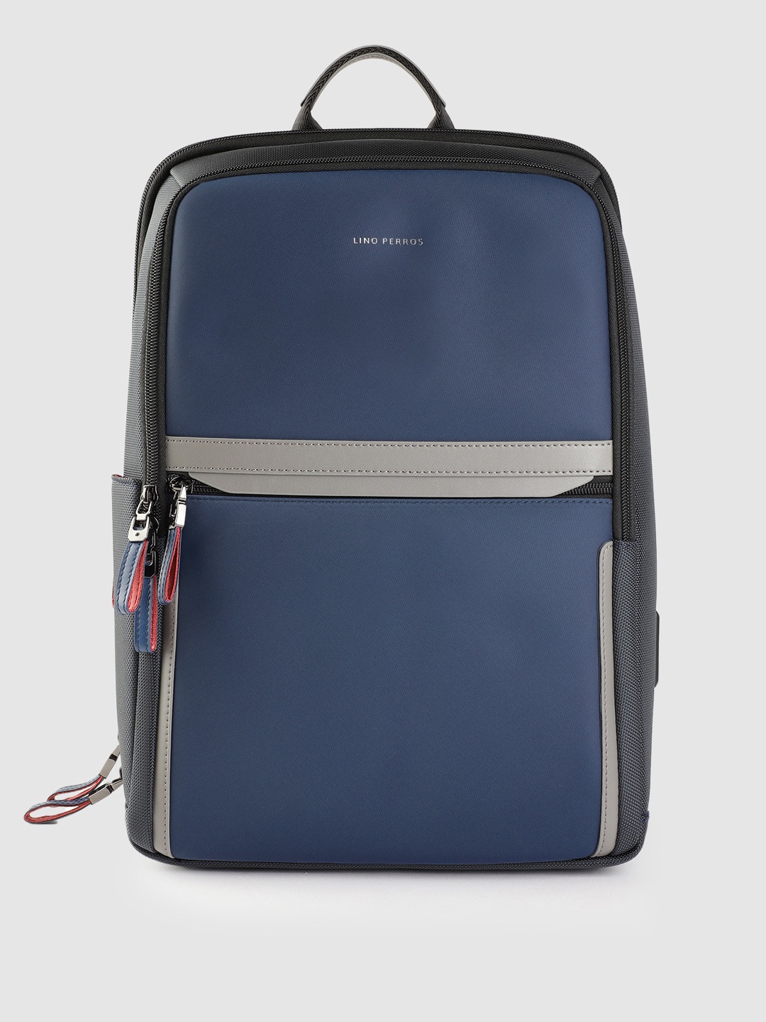 Lino Perros Unisex Colorblocked Laptop Backpack with Earphone Gate - 15.2L, Navy blue
Lino Perros Unisex Colorblocked Laptop Backpack with Earphone Gate - 15.2L, Navy blue