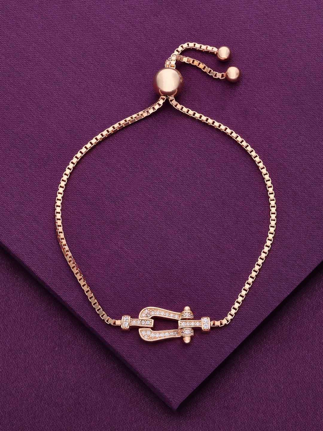 KAI JEWEL 92.5 Sterling Silver Cubic Zirconia Rose Gold-Plated Wraparound Bracelet
KAI JEWEL 92.5 Sterling Silver Cubic Zirconia Rose Gold-Plated Wraparound Bracelet