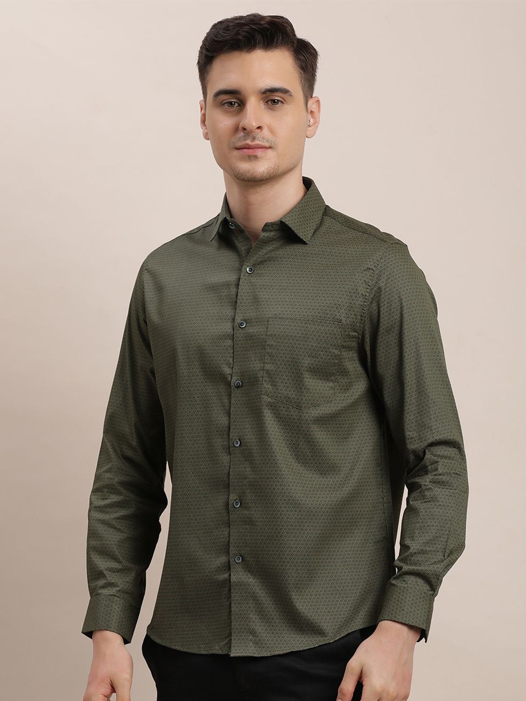 Turtle Men Classic Spread Collar Micro Ditsy Printed Cotton Slim Fit Casual Shirt, Green
Turtle Men Classic Spread Collar Micro Ditsy Printed Cotton Slim Fit Casual Shirt, Green