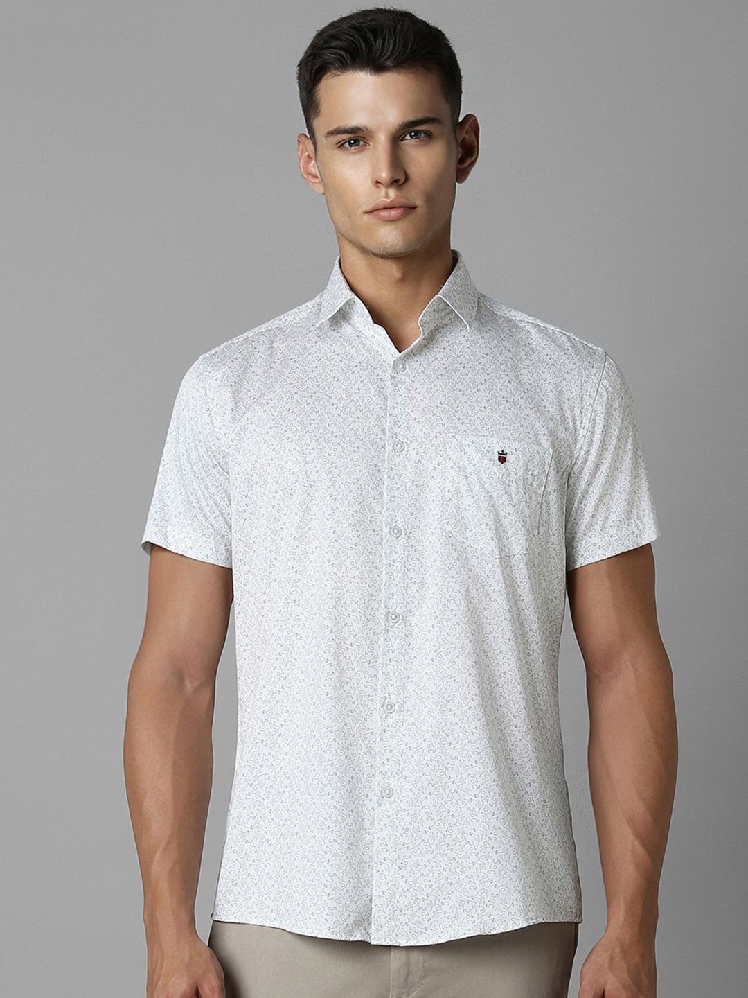 Louis Philippe Sport Men Spread Collar Micro Ditsy Printed Cotton Slim Fit Casual Shirt, White
Louis Philippe Sport Men Spread Collar Micro Ditsy Printed Cotton Slim Fit Casual Shirt, White
