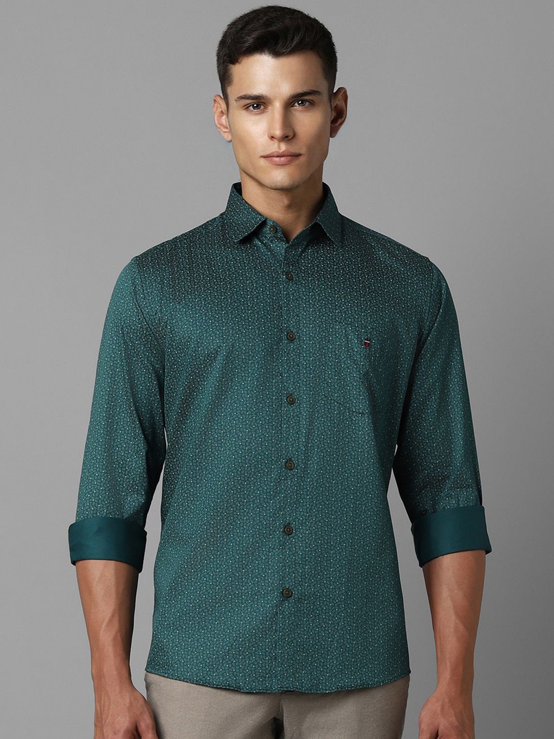 Louis Philippe Sport Men Slim Fit Micro Ditsy Printed Pure Cotton Casual Shirt, Green
Louis Philippe Sport Men Slim Fit Micro Ditsy Printed Pure Cotton Casual Shirt, Green