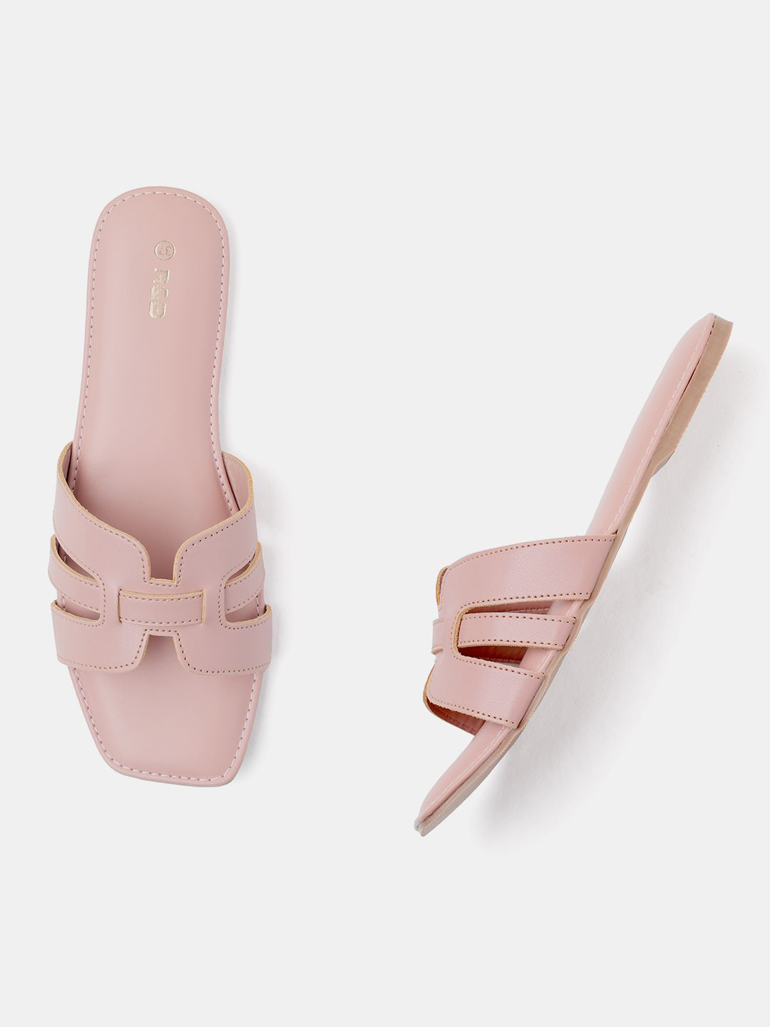 R&B Women Solid Slip-On Open Toe Flats, Pink
R&B Women Solid Slip-On Open Toe Flats, Pink