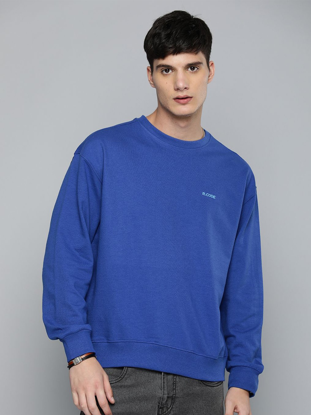 R.Code by The Roadster Life Co. Men Brand Logo Printed Cotton Pullover Sweatshirt, Blue
R.Code by The Roadster Life Co. Men Brand Logo Printed Cotton Pullover Sweatshirt, Blue