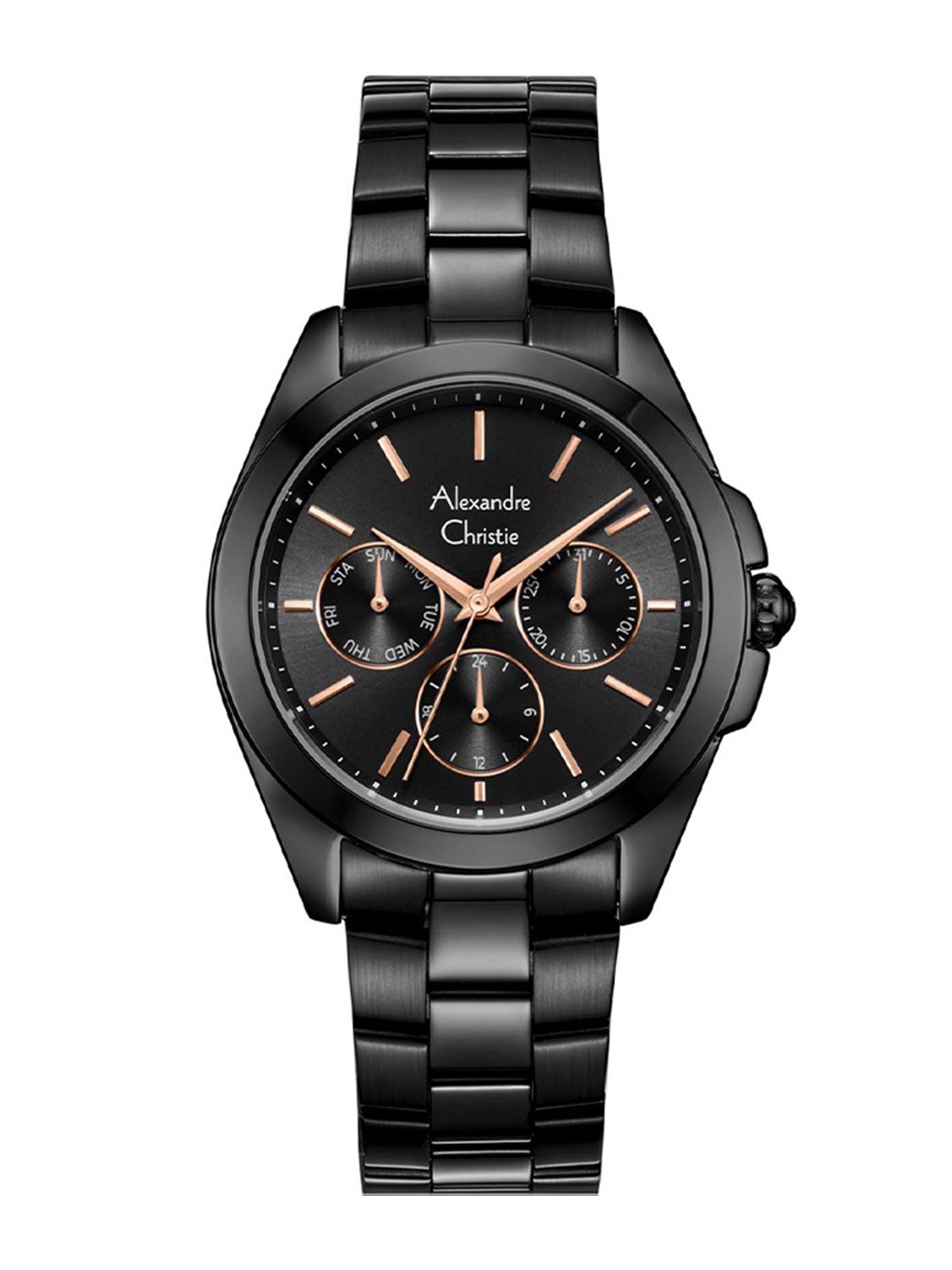 Alexandre Christie Women Dial & Stainless Steel Straps Analogue Watch 2977BFBIPBARG, Black
Alexandre Christie Women Dial & Stainless Steel Straps Analogue Watch 2977BFBIPBARG, Black