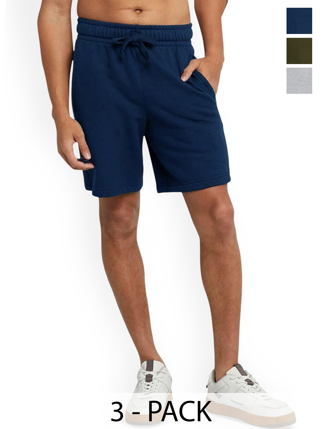 Hotfits Pack Of 3 Men Regular Fit Shorts, Grey
Hotfits Pack Of 3 Men Regular Fit Shorts, Grey