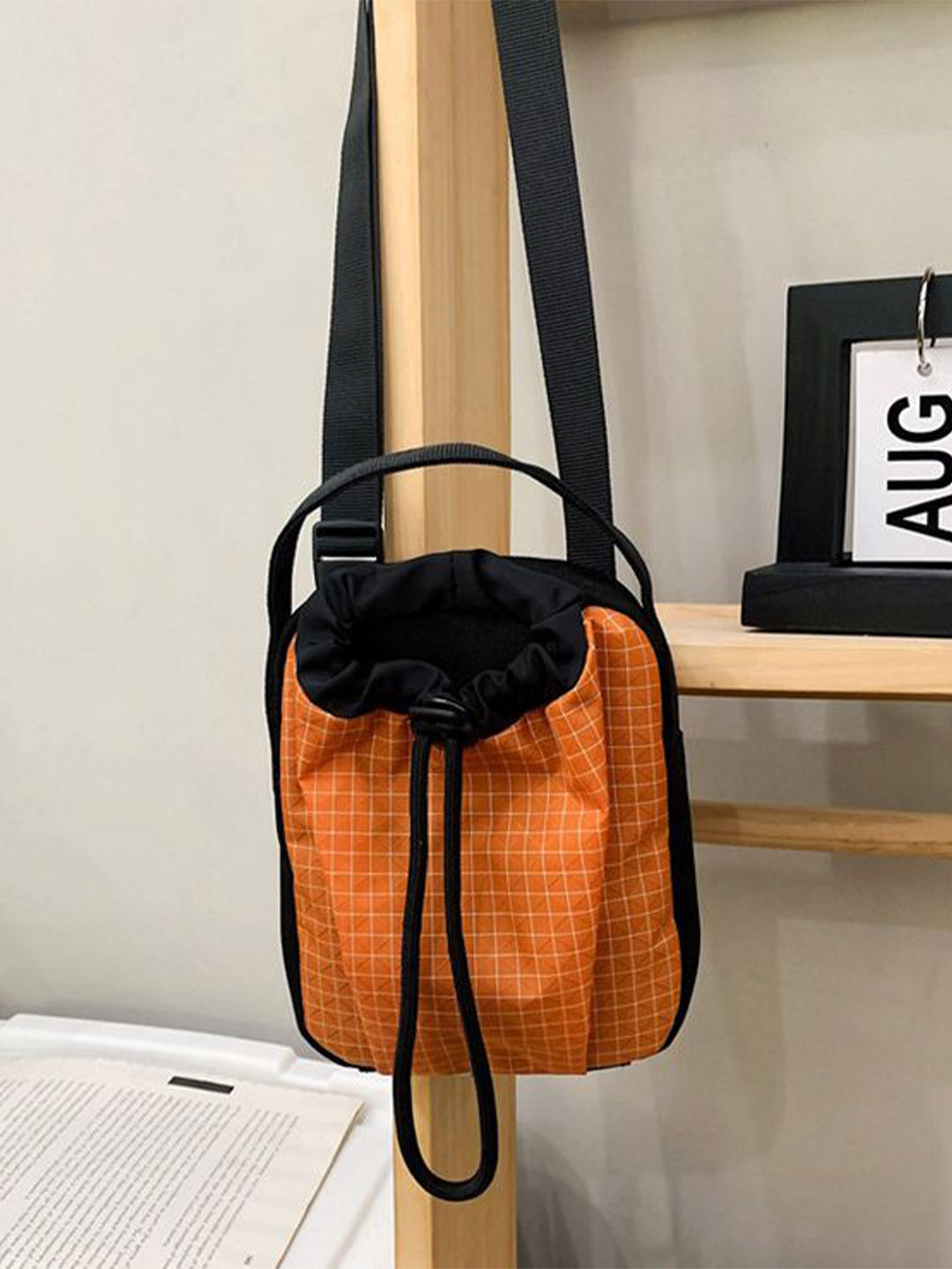 StyleCast x Revolte Checked Swagger Sling Bag with, Orange
StyleCast x Revolte Checked Swagger Sling Bag with, Orange