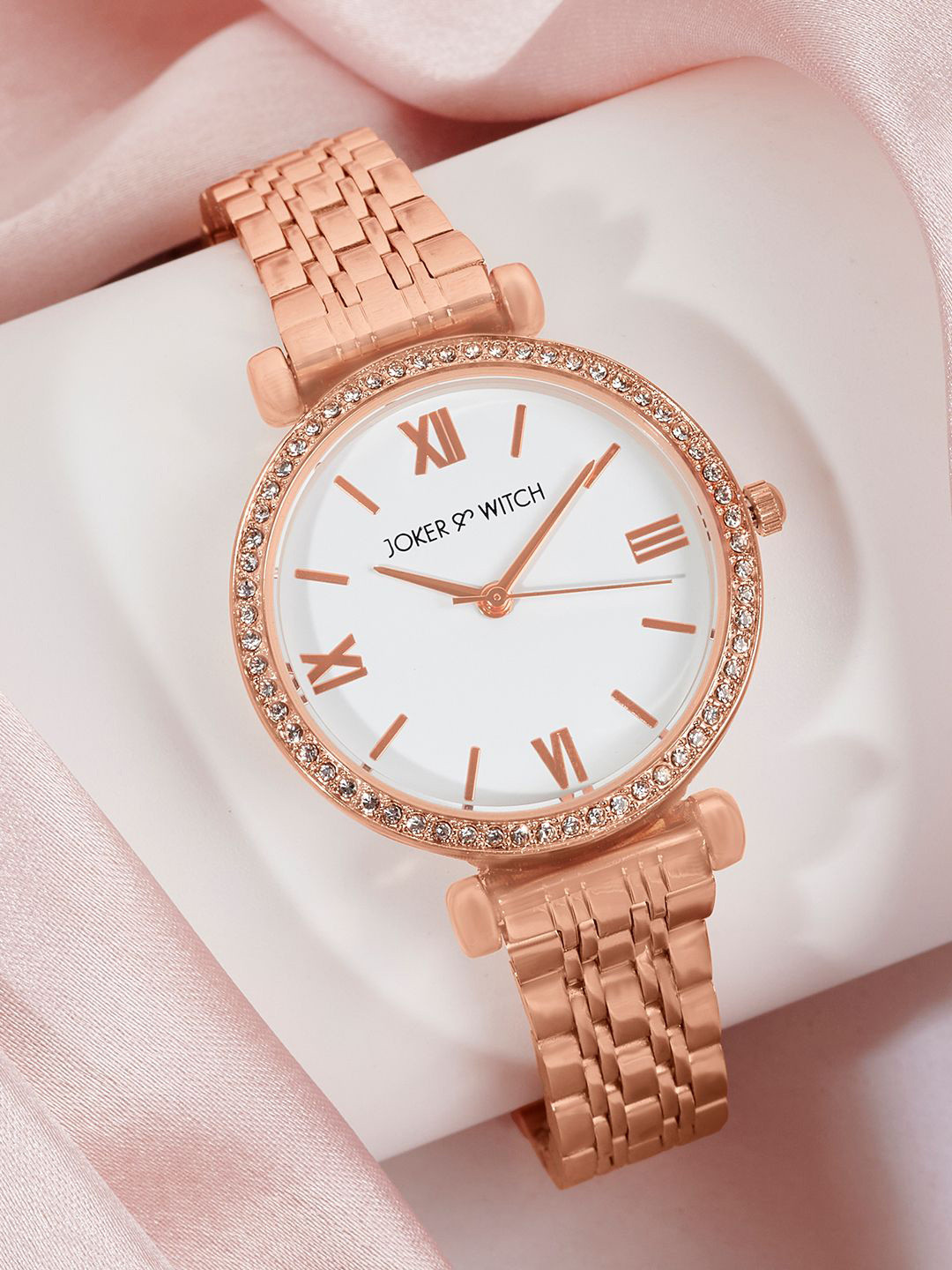 JOKER & WITCH Women Dial & Stainless Steel Bracelet Style Straps Analogue Watch AMWW923, Rose gold
JOKER & WITCH Women Dial & Stainless Steel Bracelet Style Straps Analogue Watch AMWW923, Rose gold