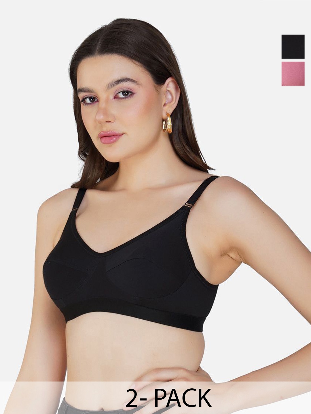 Teenager Women Breathable Fabric Seamless Proper Fit All Day Comfort Everyday Bra, Black
Teenager Women Breathable Fabric Seamless Proper Fit All Day Comfort Everyday Bra, Black
