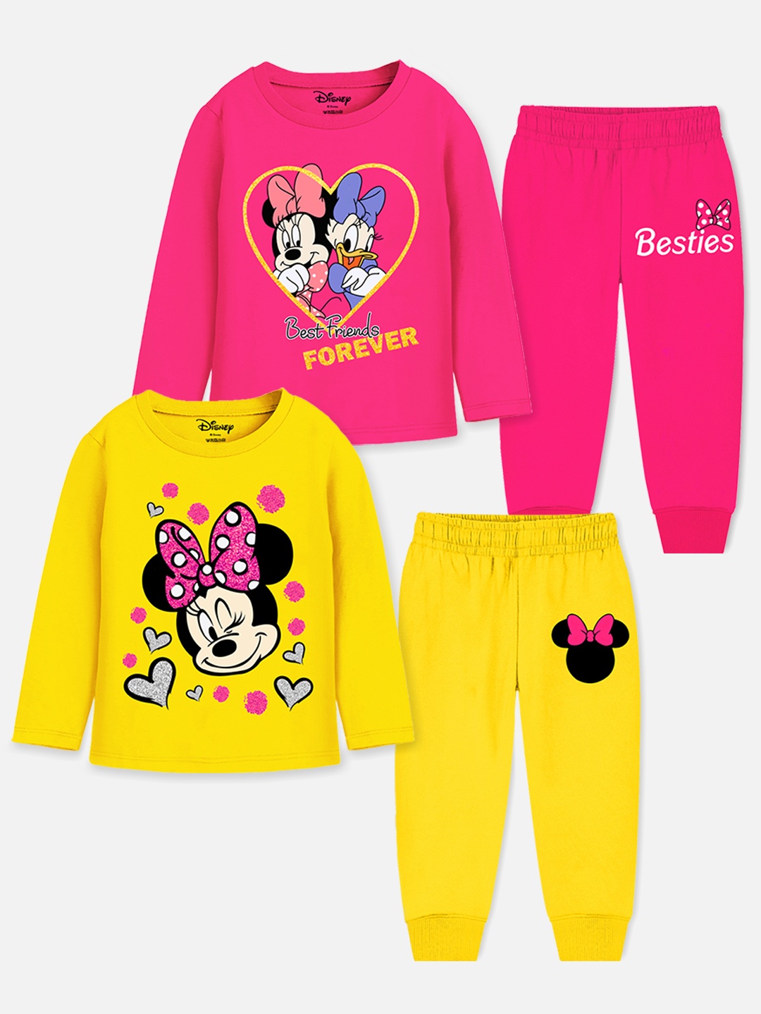 Disney By Miss and Chief Girls Pack Of 2 Minnie & Daisy Printed Nightsuit Set, Yellow
Disney By Miss and Chief Girls Pack Of 2 Minnie & Daisy Printed Nightsuit Set, Yellow
