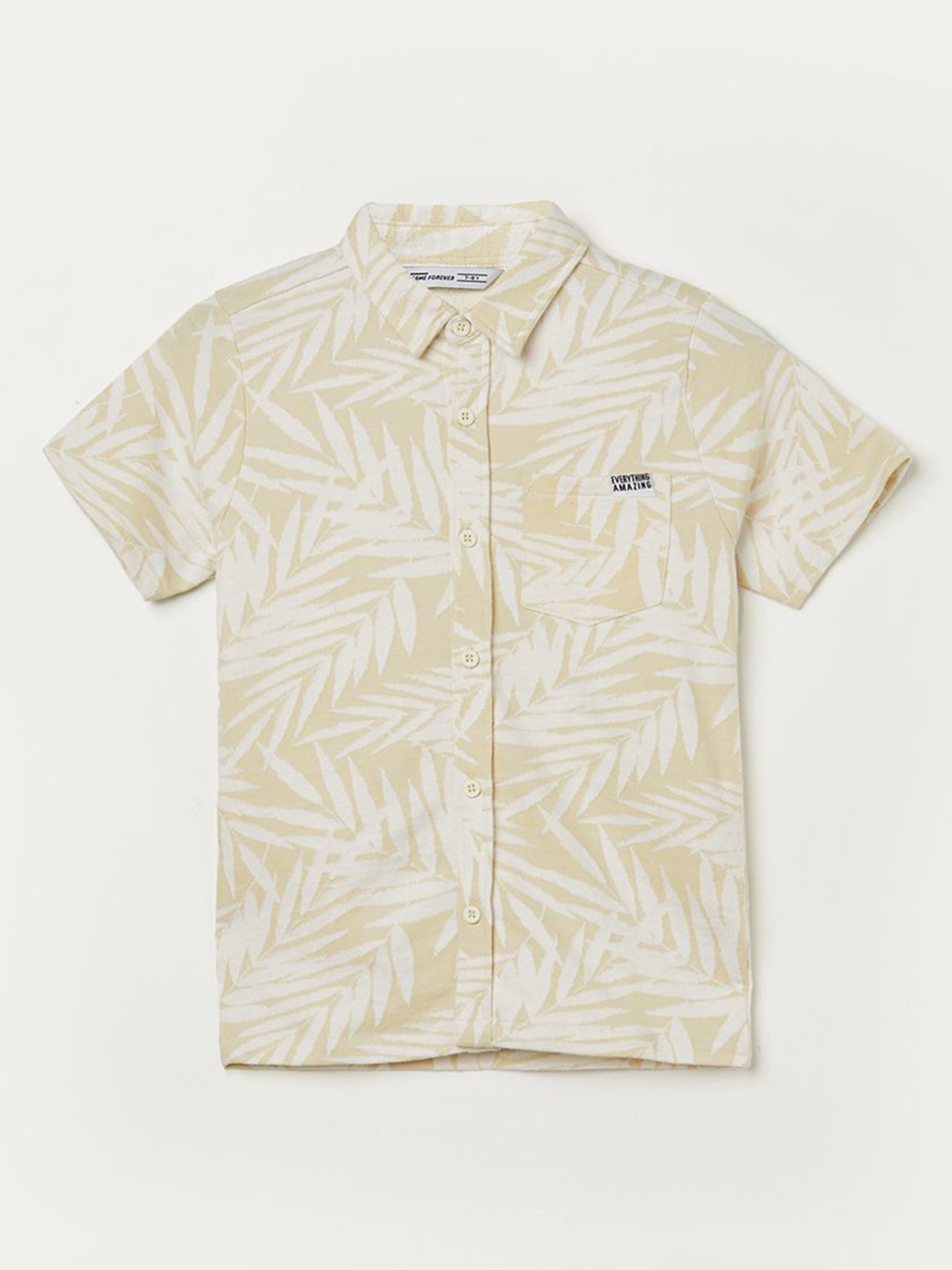Fame Forever by Lifestyle Boys Spread Collar Floral Printed Cotton Casual Shirt, Beige
Fame Forever by Lifestyle Boys Spread Collar Floral Printed Cotton Casual Shirt, Beige