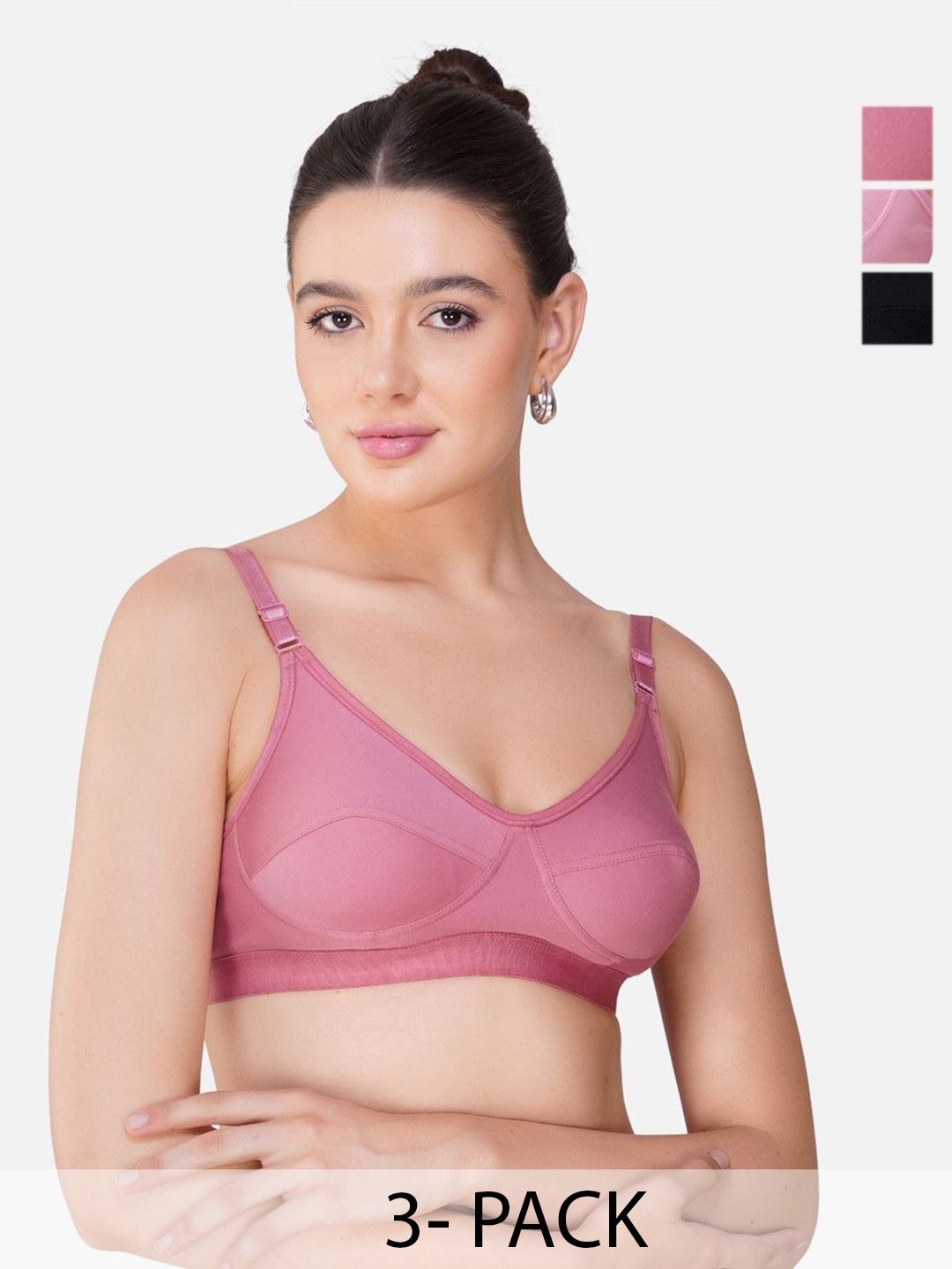 Teenager Women Breathable Fabric Seamless Proper Fit All Day Comfort Everyday Bra, Rose
Teenager Women Breathable Fabric Seamless Proper Fit All Day Comfort Everyday Bra, Rose